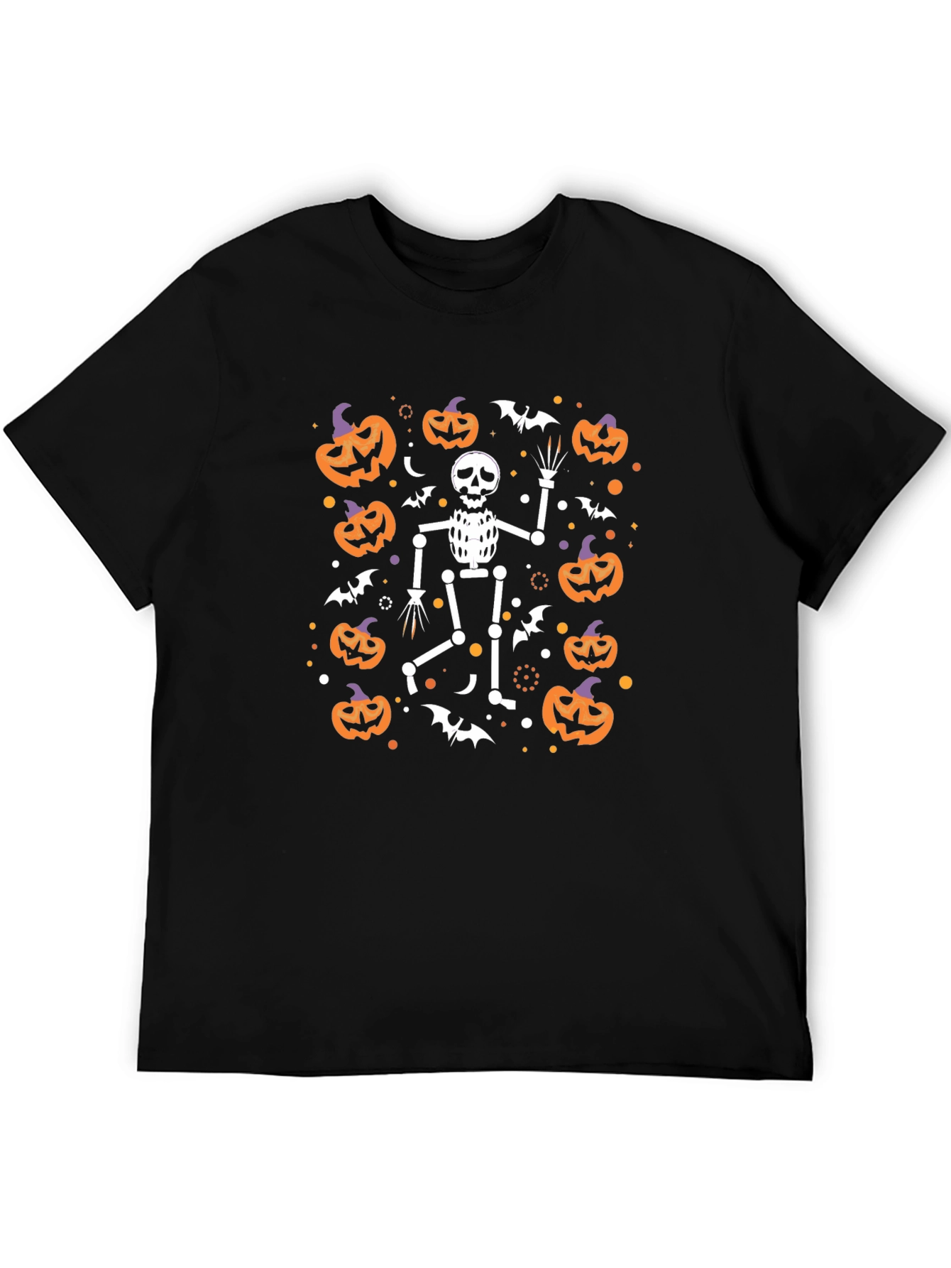 Halloween Skeleton Pumpkin T-Shirt