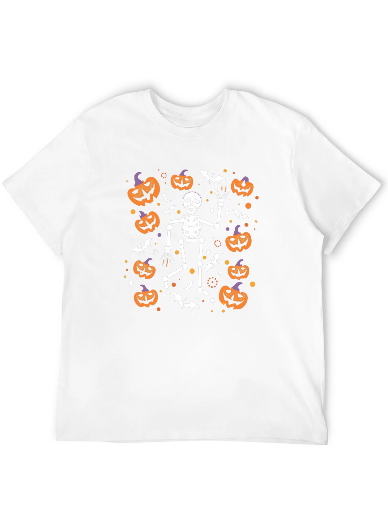 Halloween Skeleton Pumpkin T-Shirt