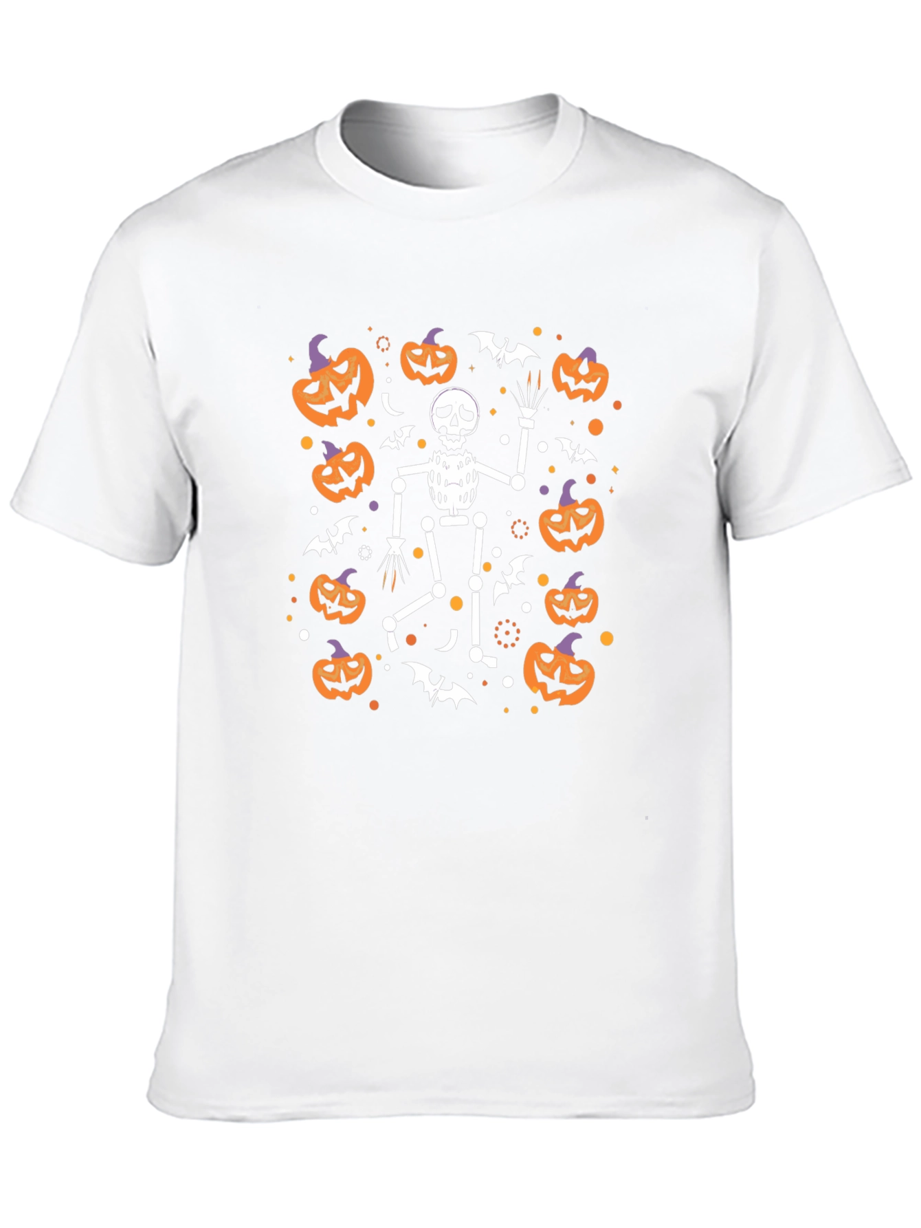 Halloween Skeleton Pumpkin T-Shirt