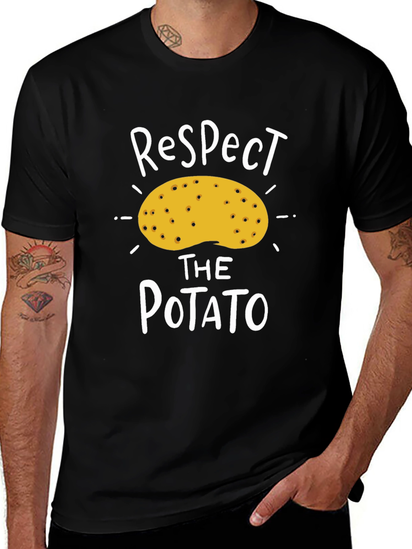 Respect The Potato Graphic T-Shirt