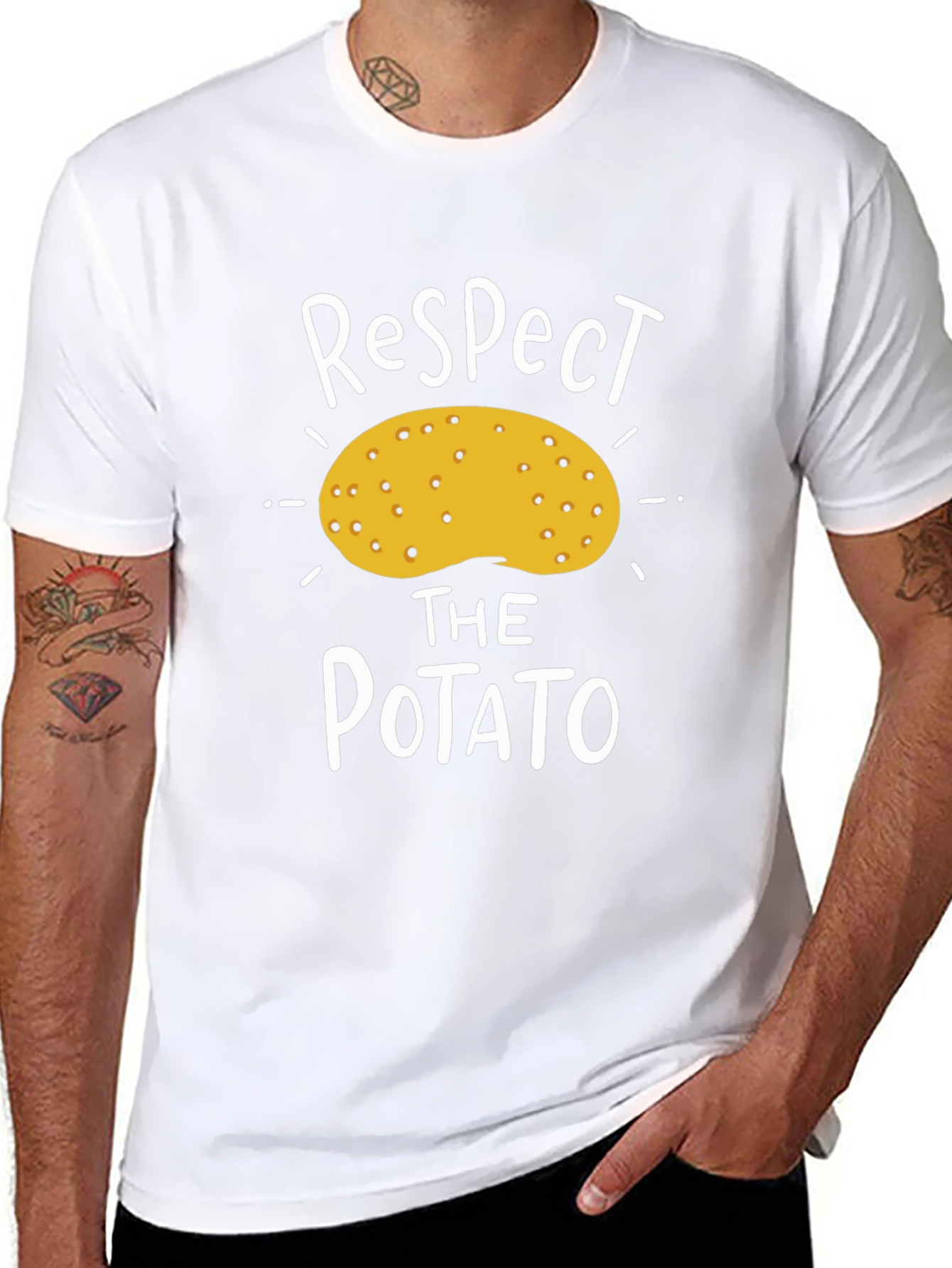 Respect The Potato Graphic T-Shirt