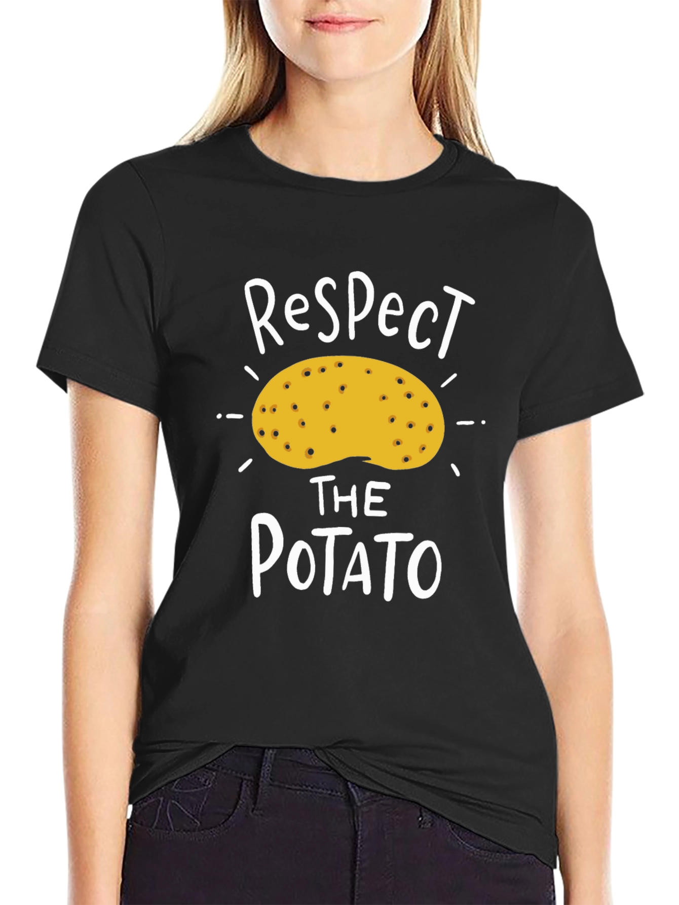 Respect The Potato Graphic T-Shirt