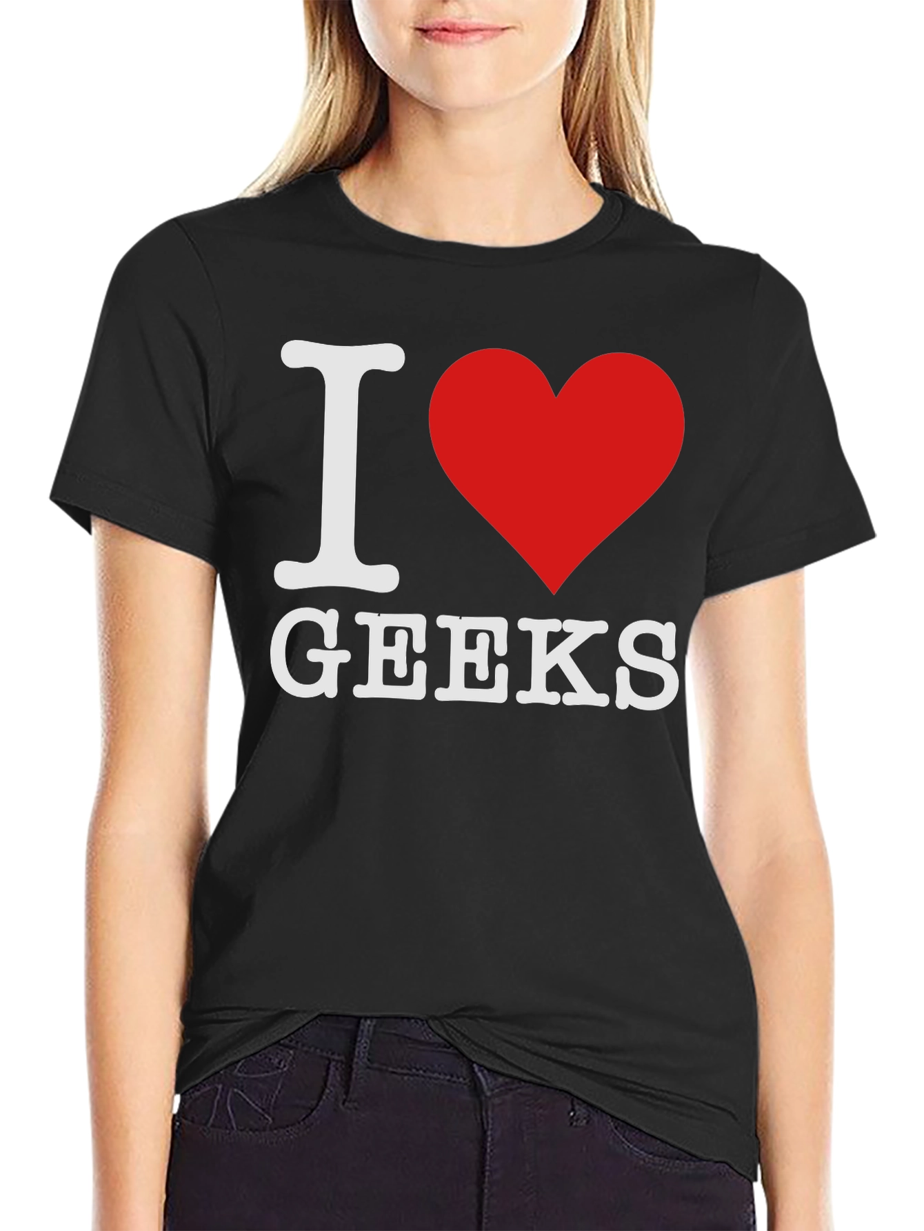 I Heart Geeks Black T-Shirt - Geek Pride Apparel