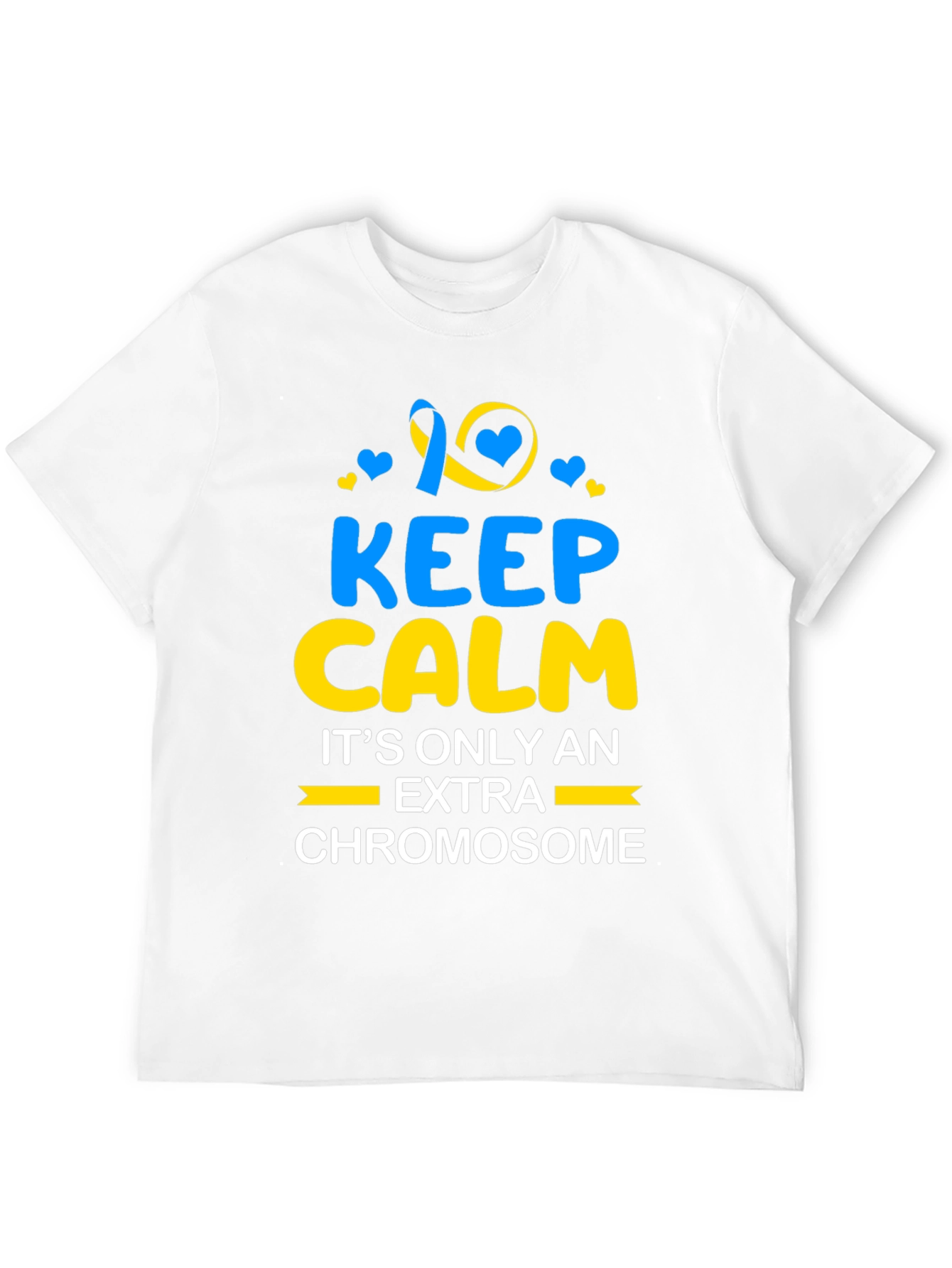 Keep Calm Extra Chromosome T-Shirt Down Syndrome Awareness