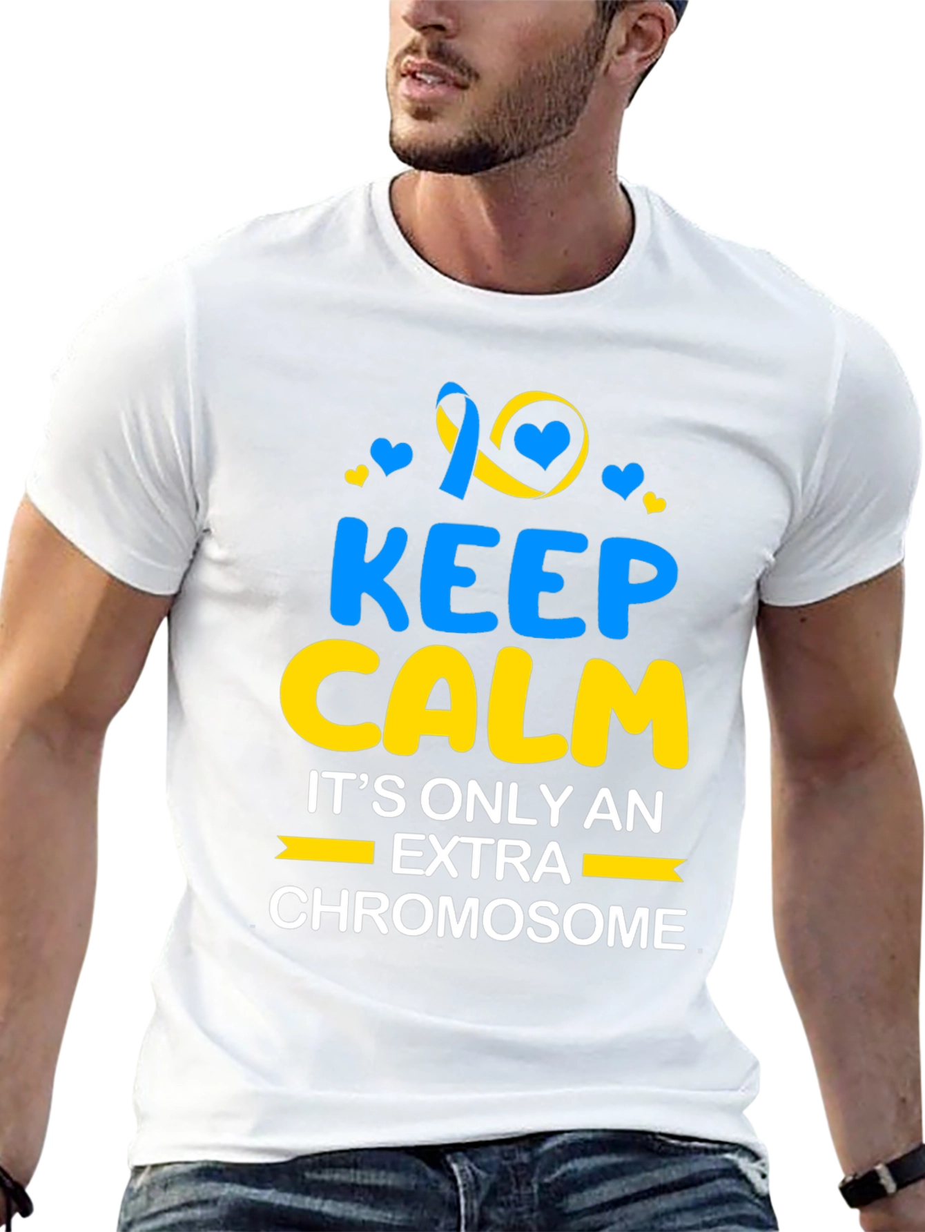 Keep Calm Extra Chromosome T-Shirt Down Syndrome Awareness