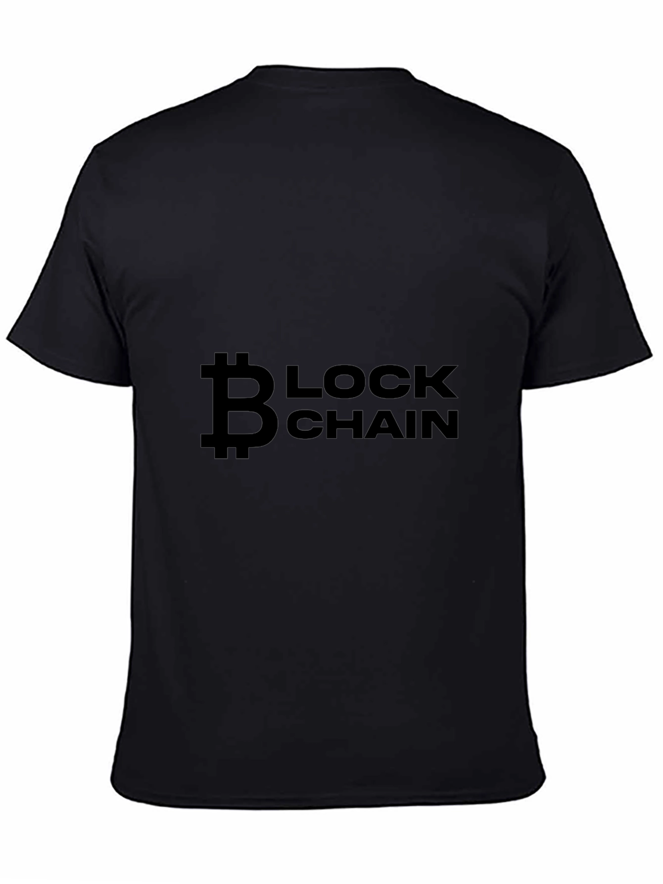 Bitcoin Blockchain Black T-Shirt