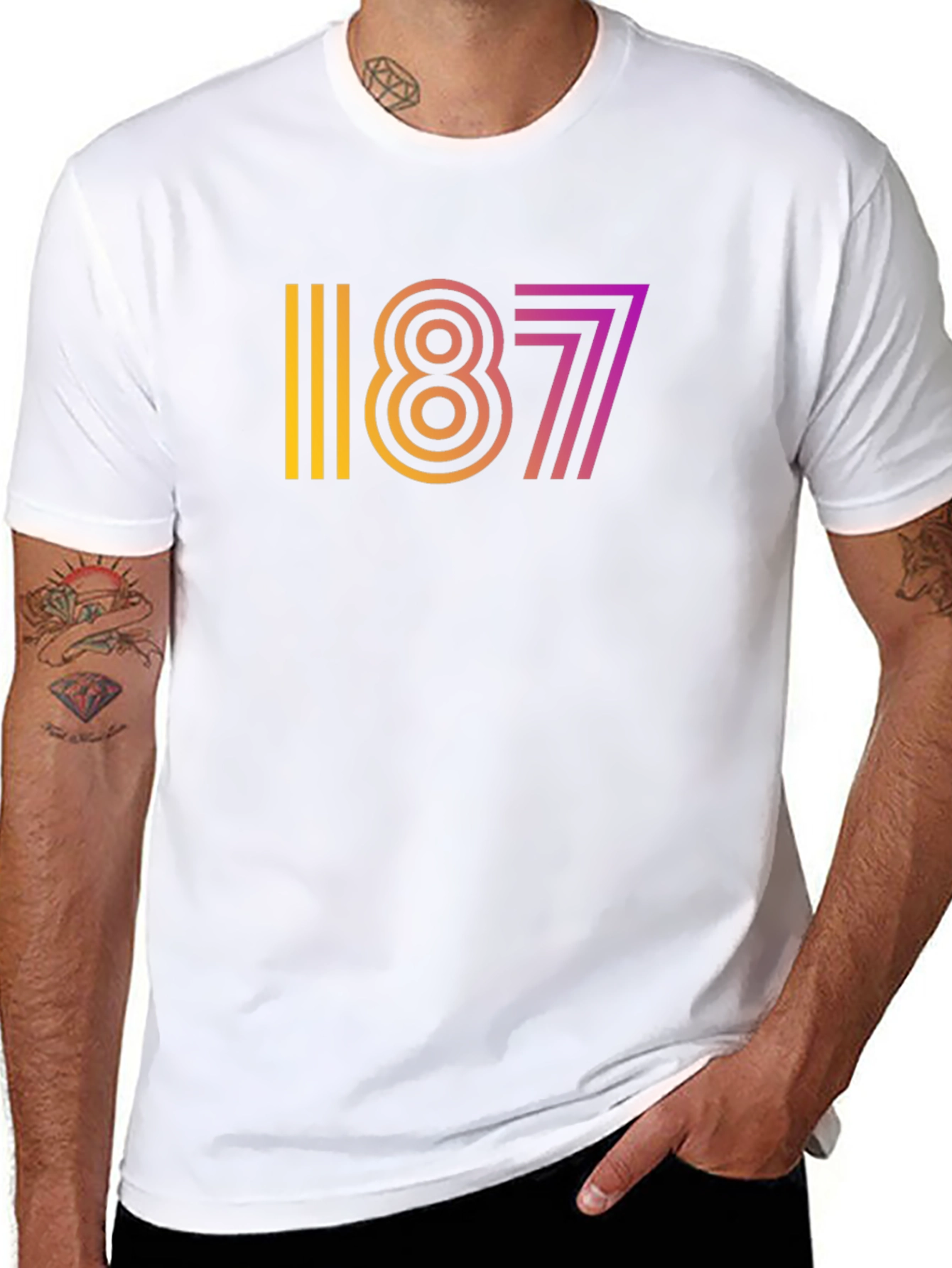 Retro Gradient 1877 Graphic Tee