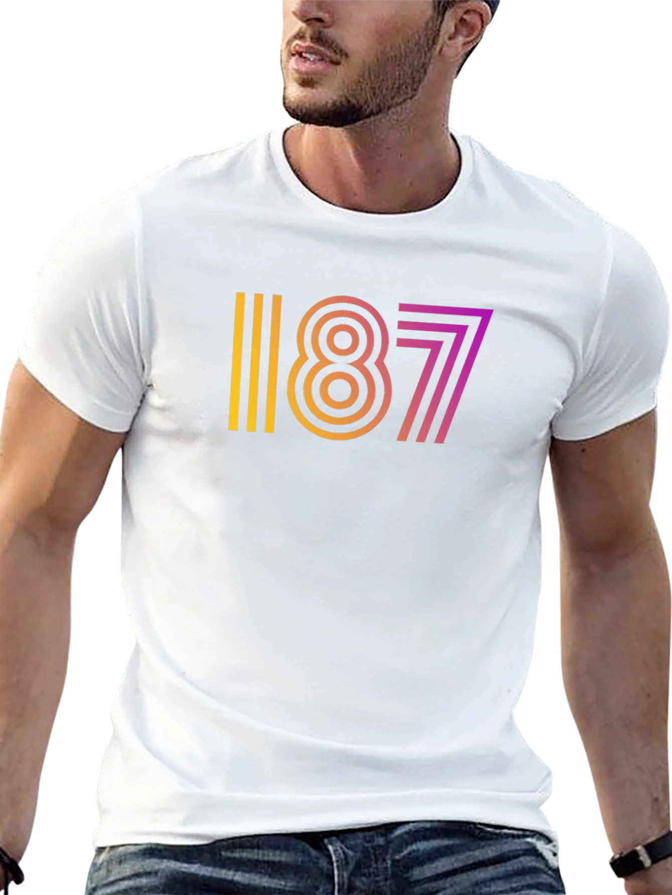 Retro Gradient 1877 Graphic Tee