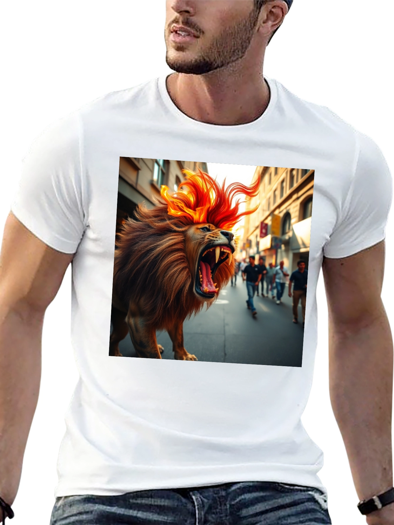 Roaring Lion Graphic Tee - Bold Streetwear