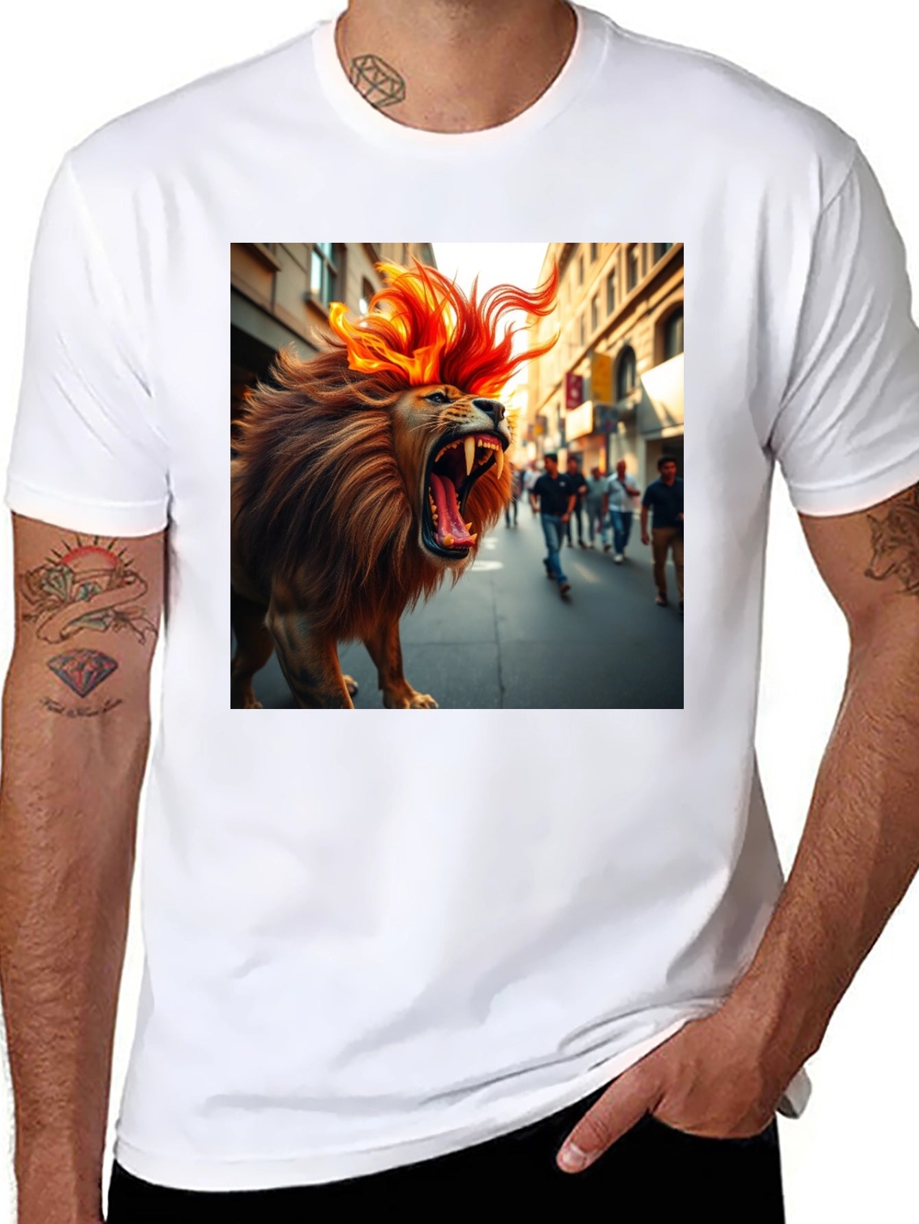 Roaring Lion Graphic Tee - Bold Streetwear
