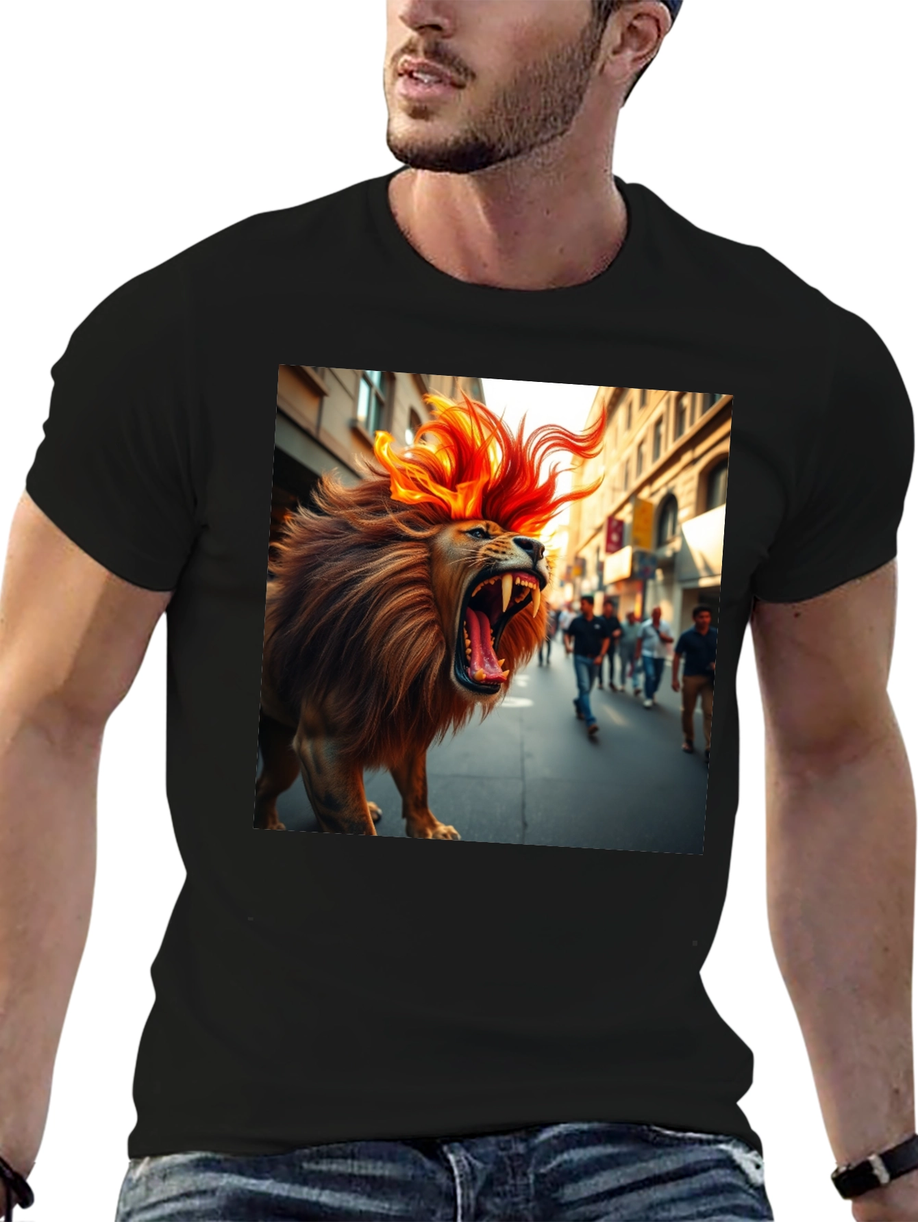 Roaring Lion Graphic Tee - Bold Streetwear