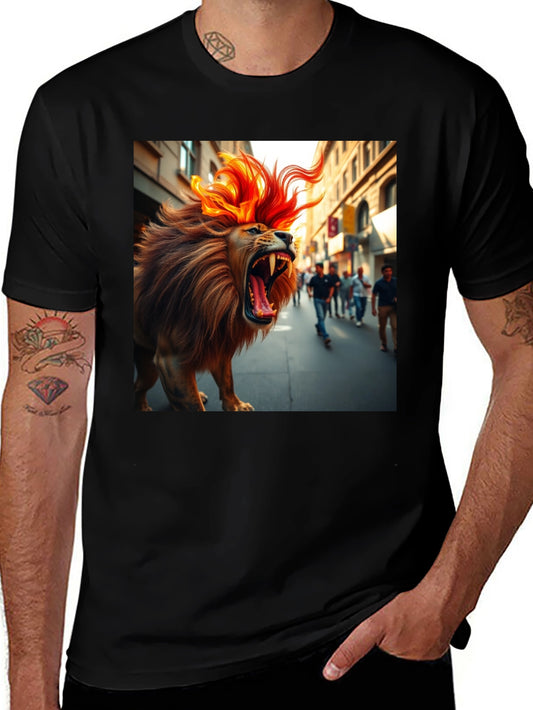 Roaring Lion Graphic Tee - Bold Streetwear