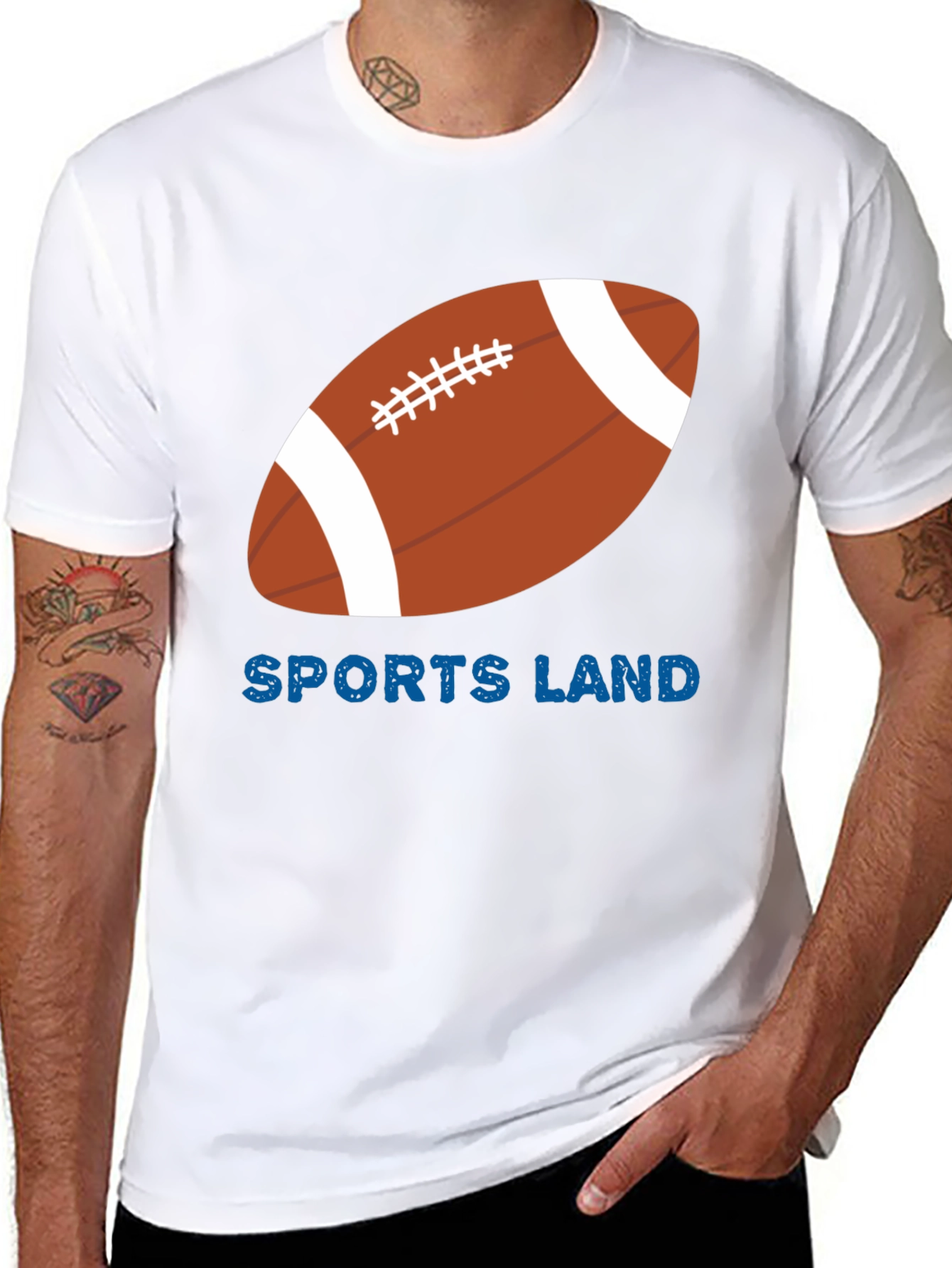 Sports Land Football Graphic T-Shirt