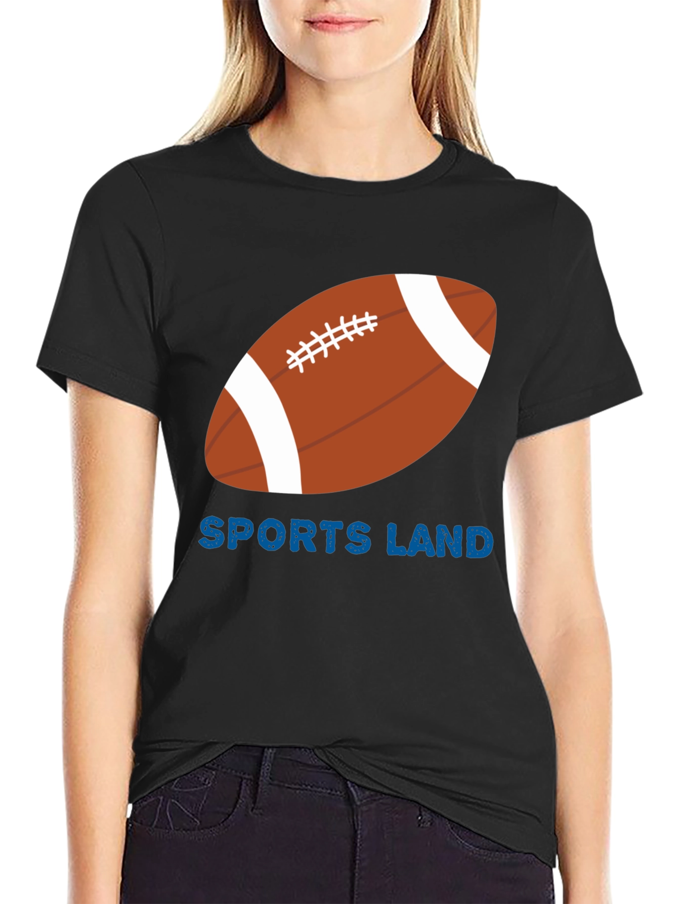 Sports Land Football Graphic T-Shirt