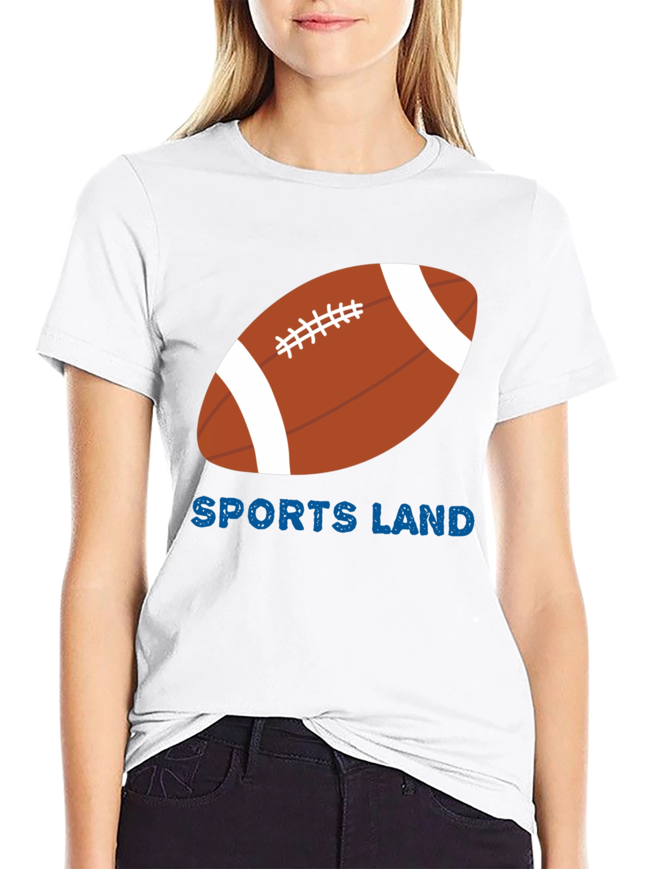 Sports Land Football Graphic T-Shirt