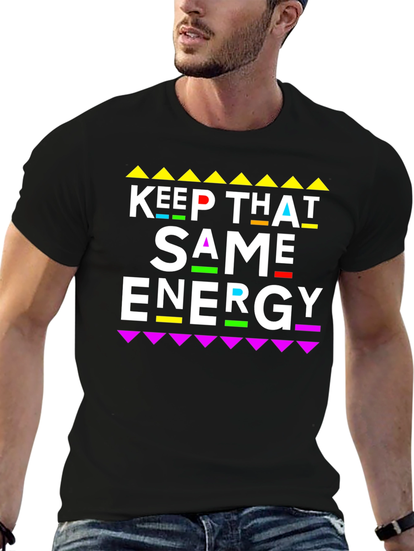 Keep That Same Energy Graphic Tee - Black