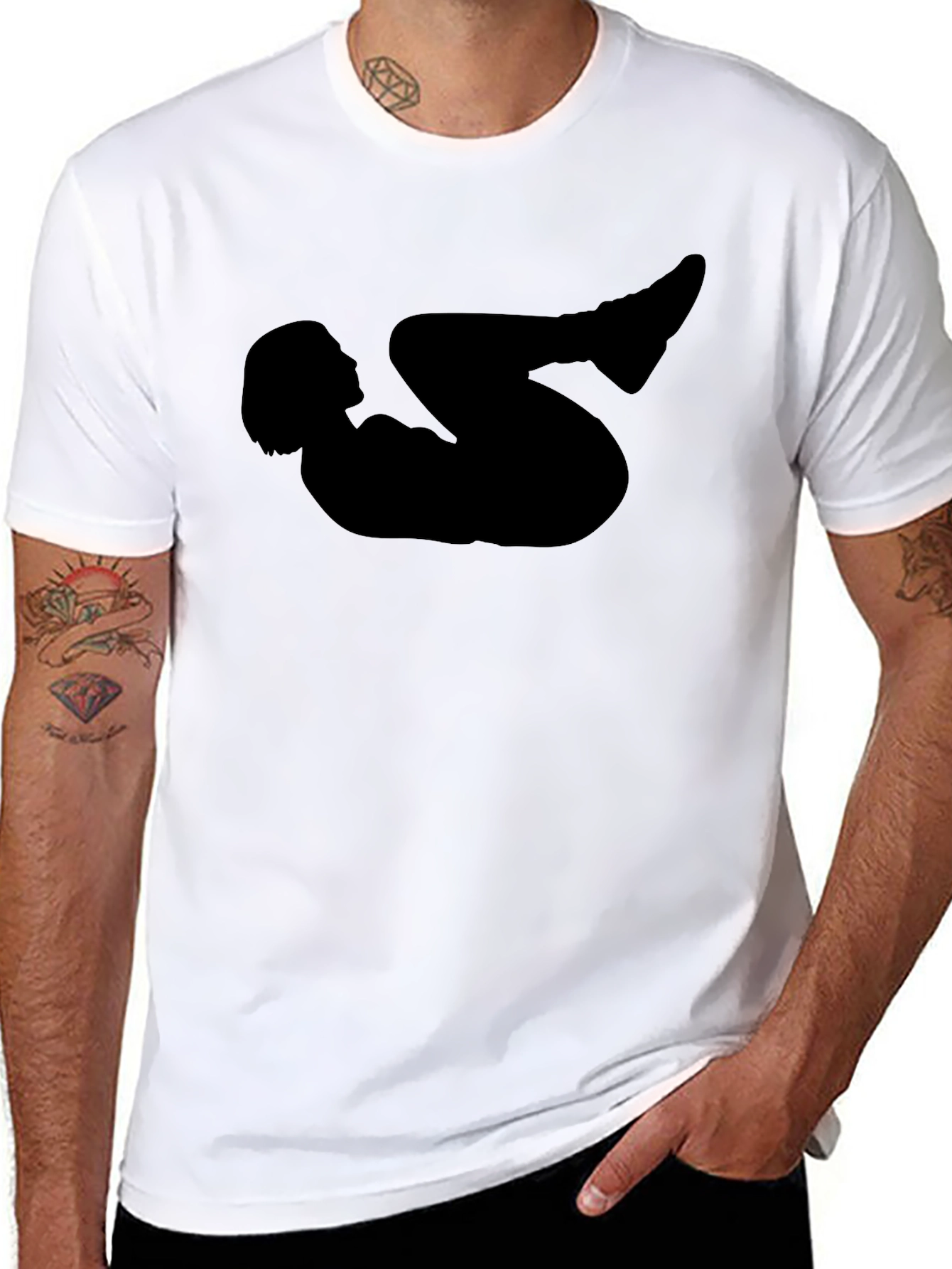Silhouette Graphic Black T-Shirt