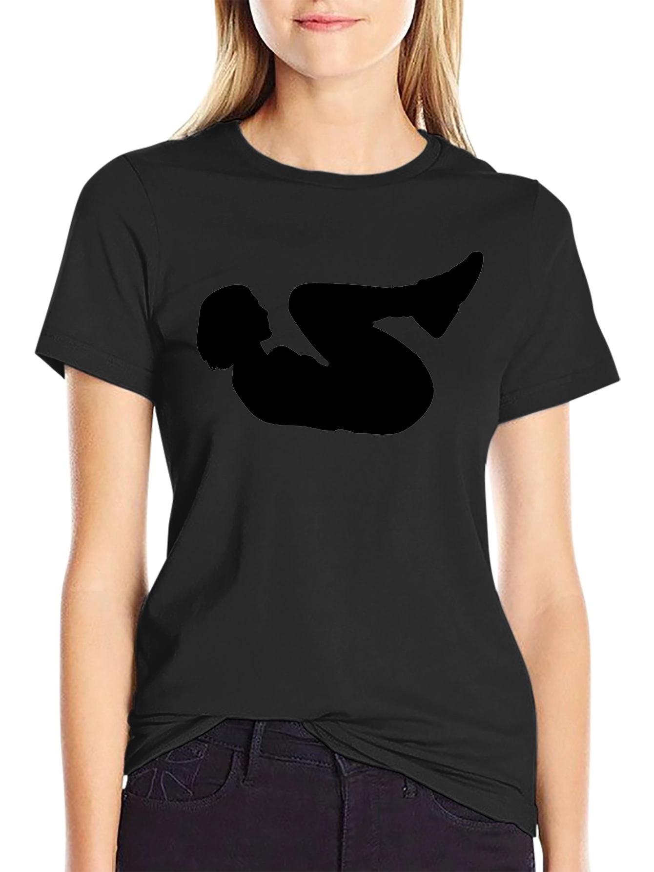 Silhouette Graphic Black T-Shirt