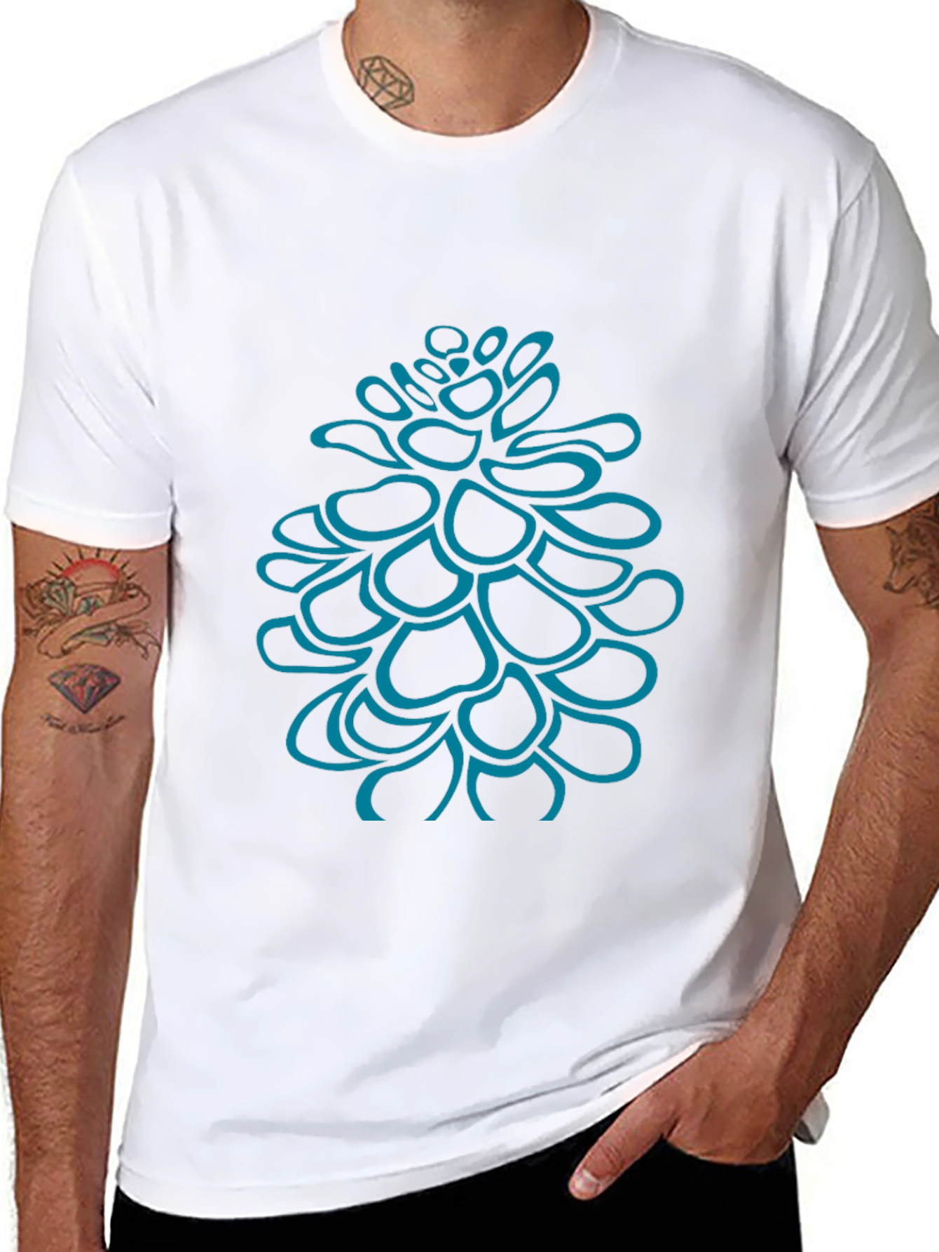 Pine Cone Graphic Tee - Casual Comfort