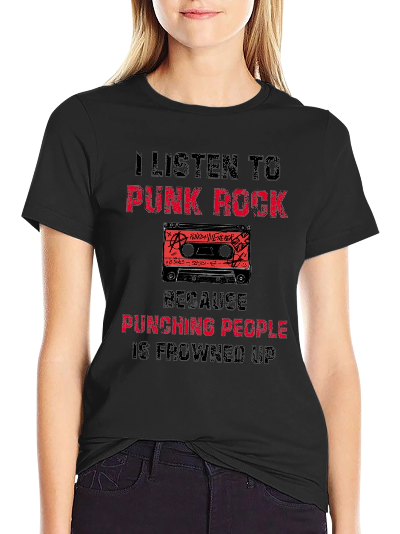 Punk Rock Music T-Shirt - Sarcastic Cassette Tee