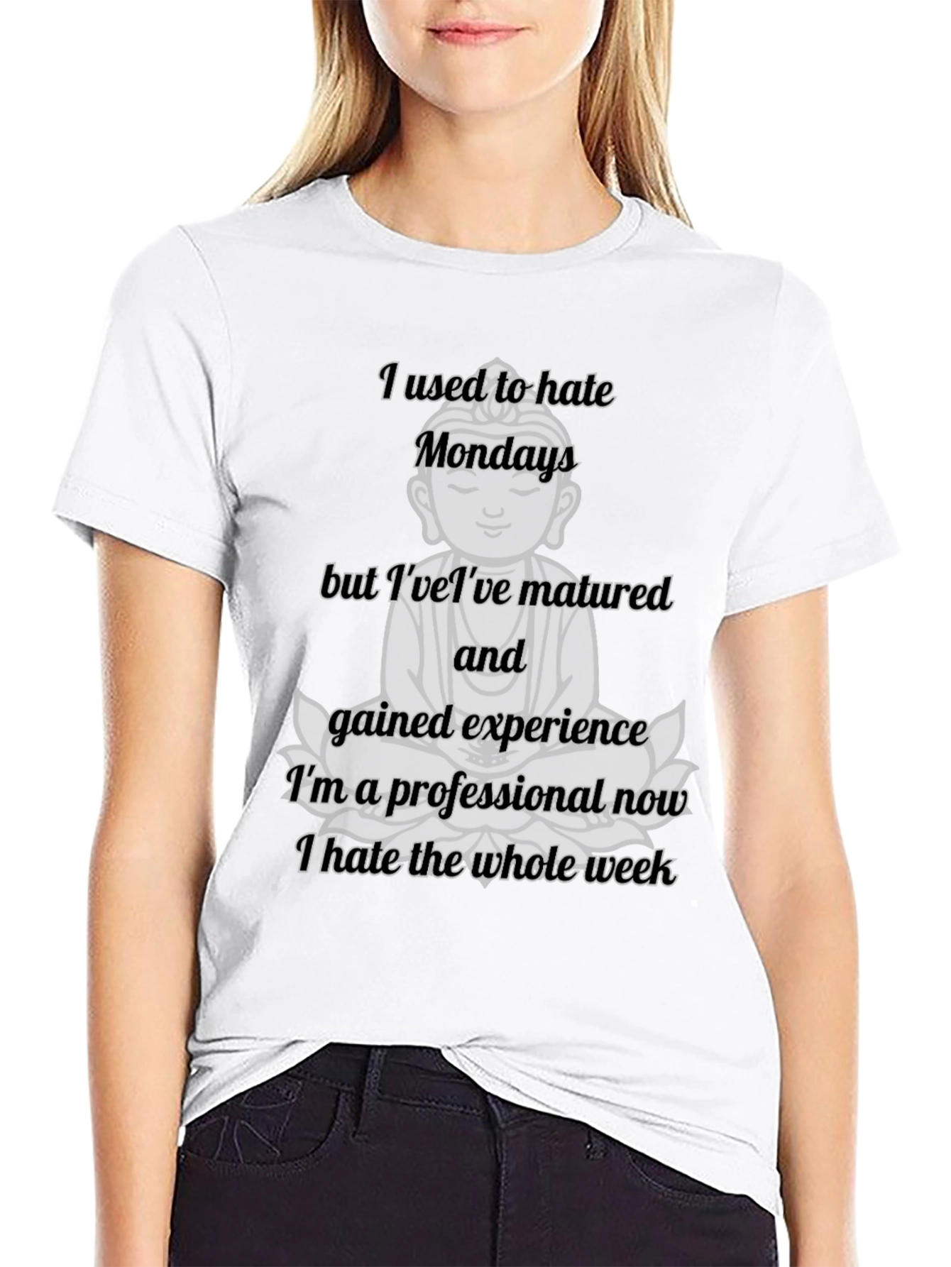 Funny Buddha Monday Hater T-Shirt