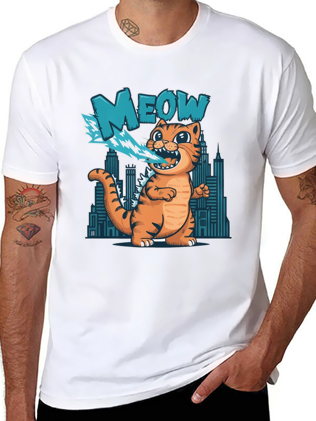 Meowzilla T-Shirt - Cat Godzilla Tee