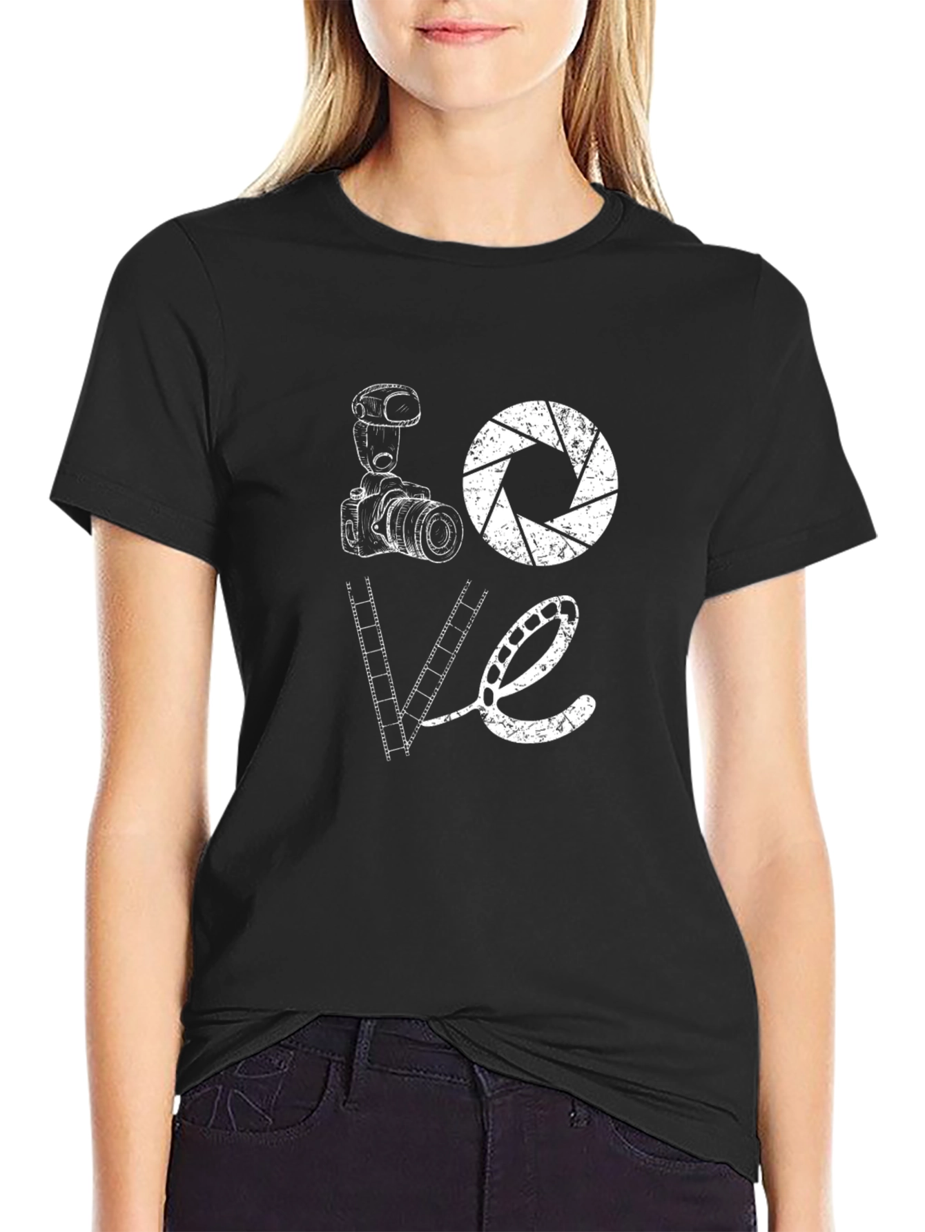 Photography Lover T-Shirt - Camera & Film Design