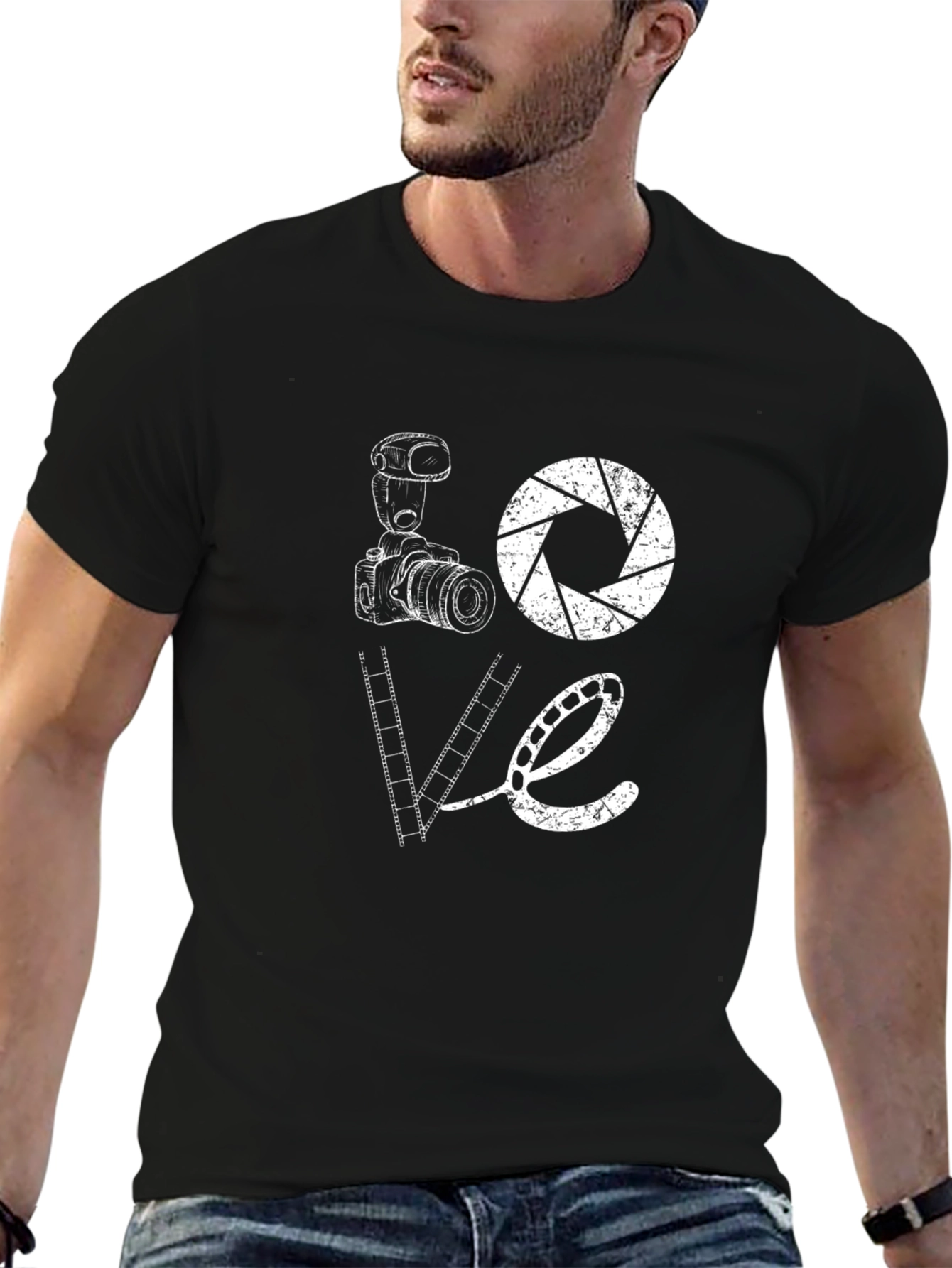 Photography Lover T-Shirt - Camera & Film Design