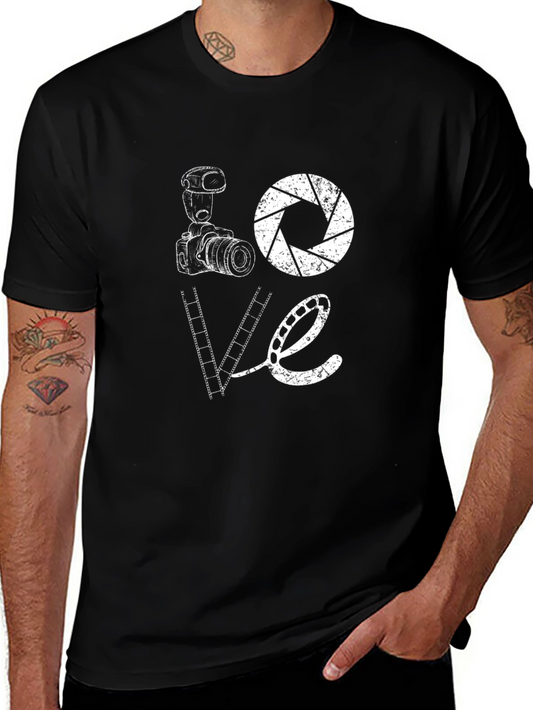 Photography Lover T-Shirt - Camera & Film Design