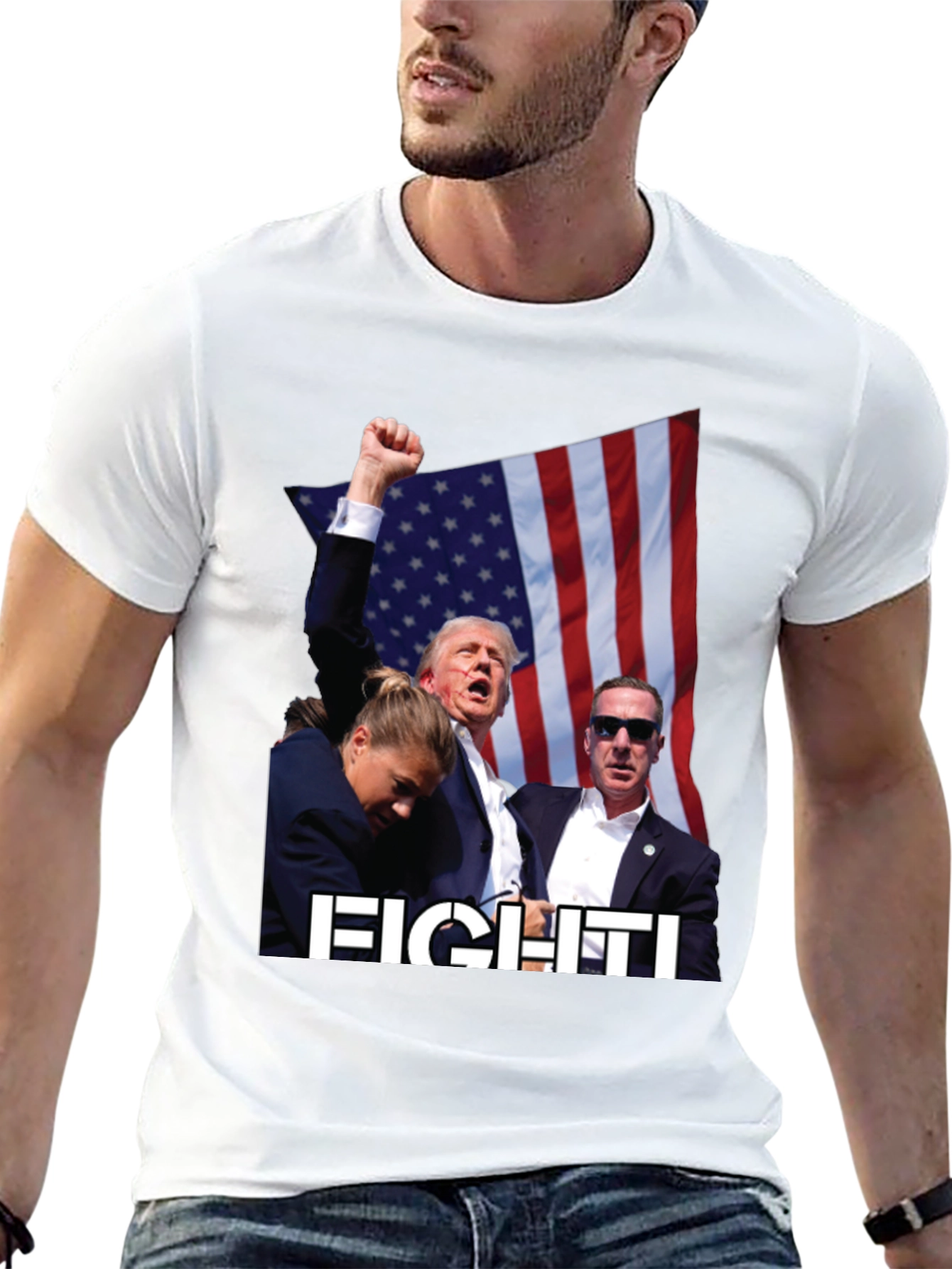 Fight! Political Graphic T-Shirt