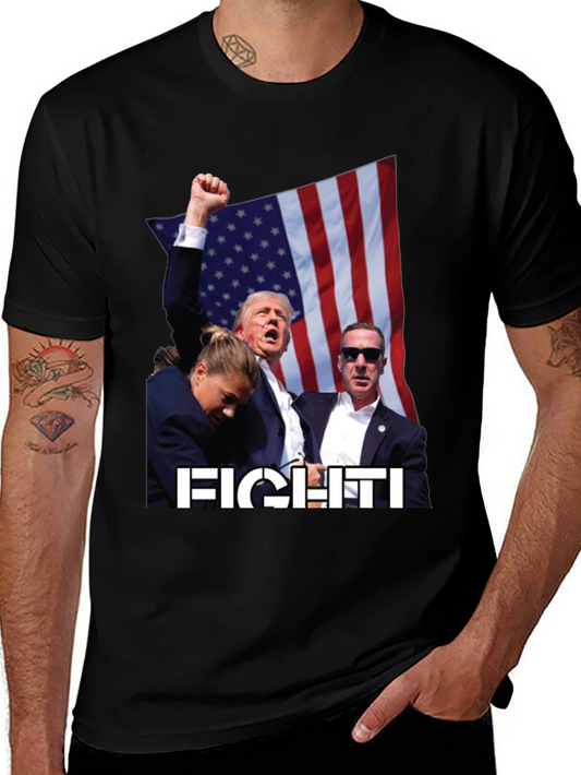 Fight! Political Graphic T-Shirt
