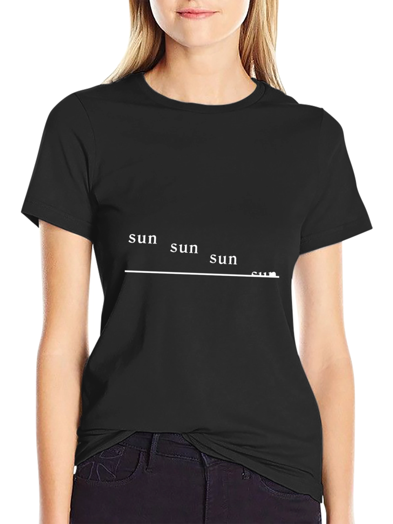 Black Sun Graphic Tee - Modern Casual Style