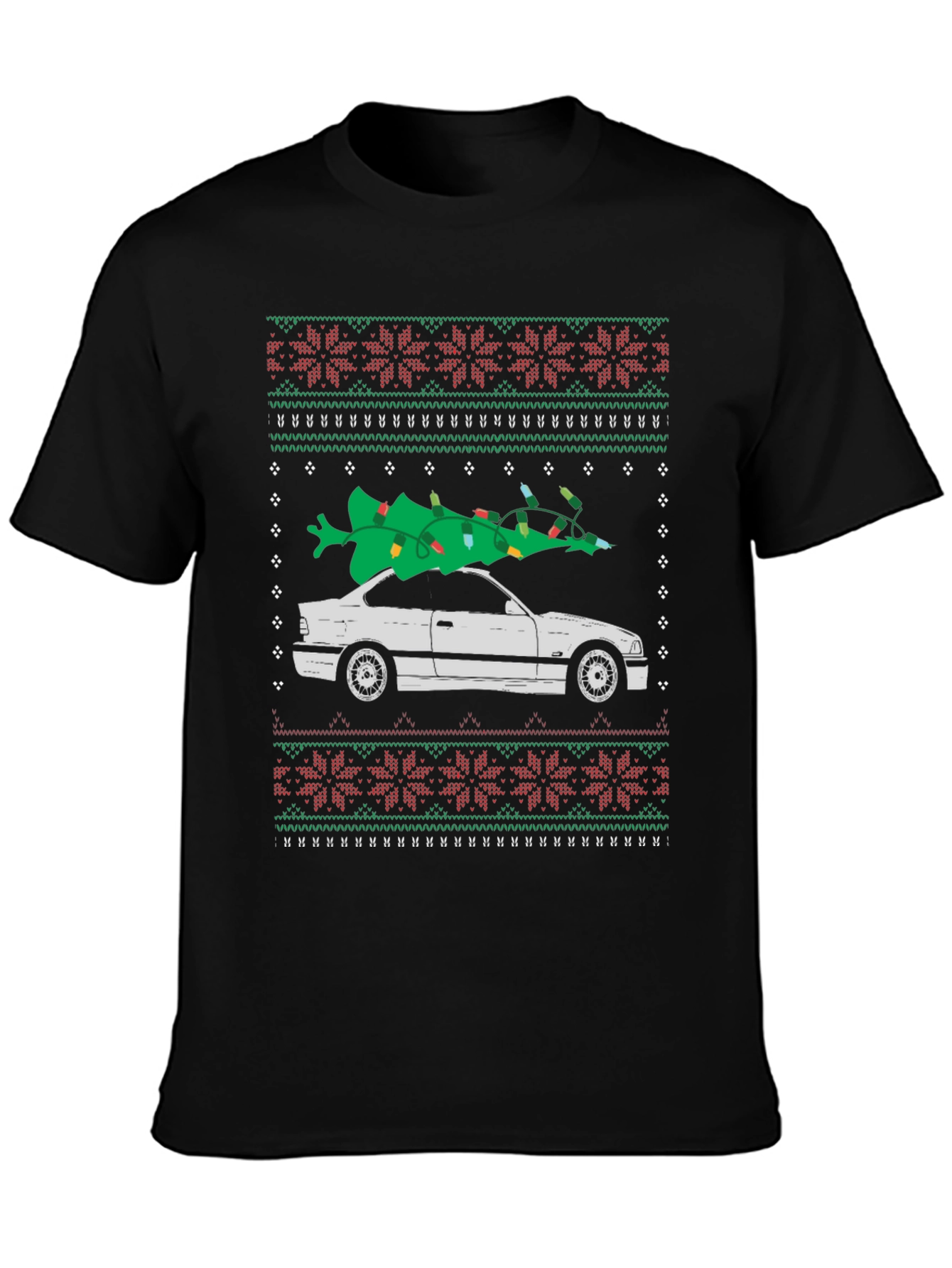 Christmas Car Tree Ugly T-Shirt