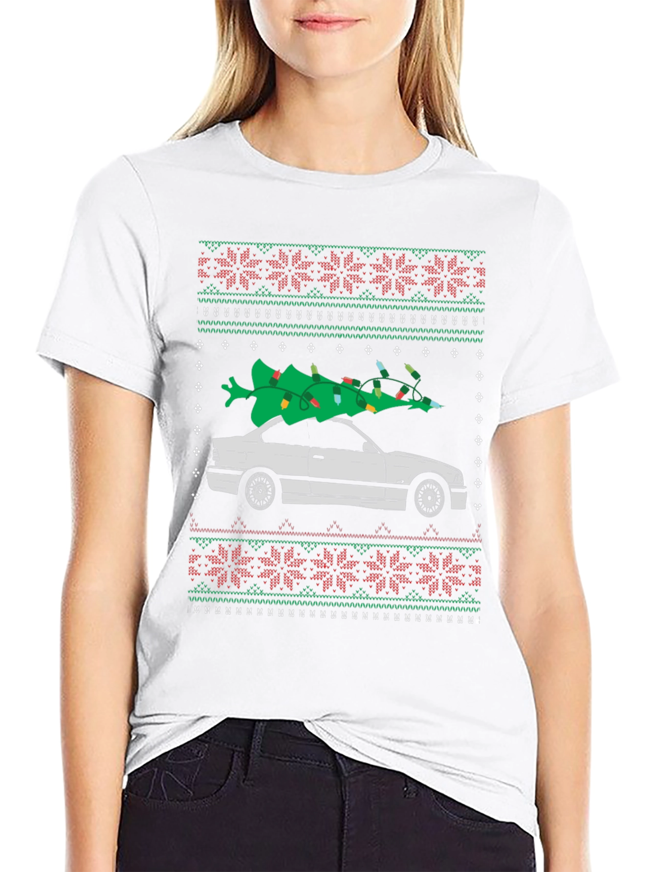 Christmas Car Tree Ugly T-Shirt