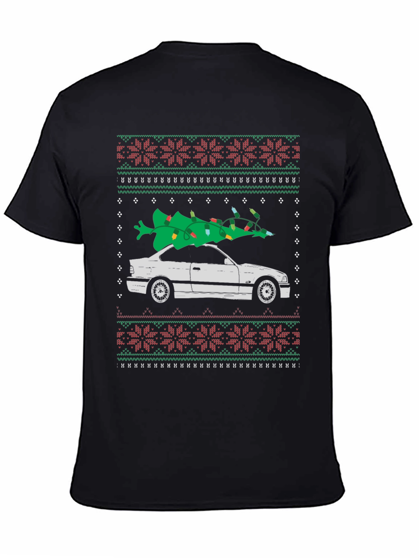 Christmas Car Tree Ugly T-Shirt