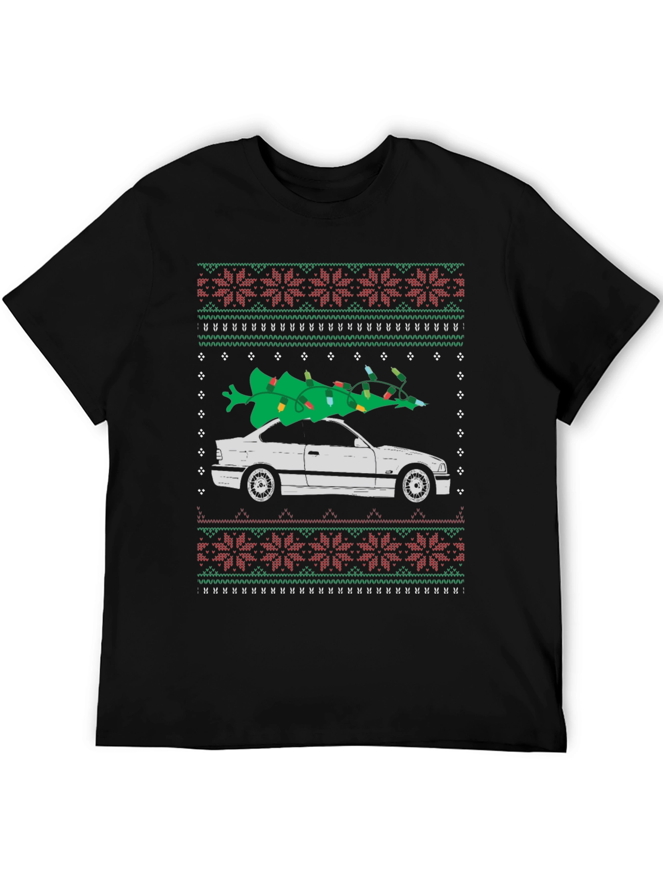 Christmas Car Tree Ugly T-Shirt