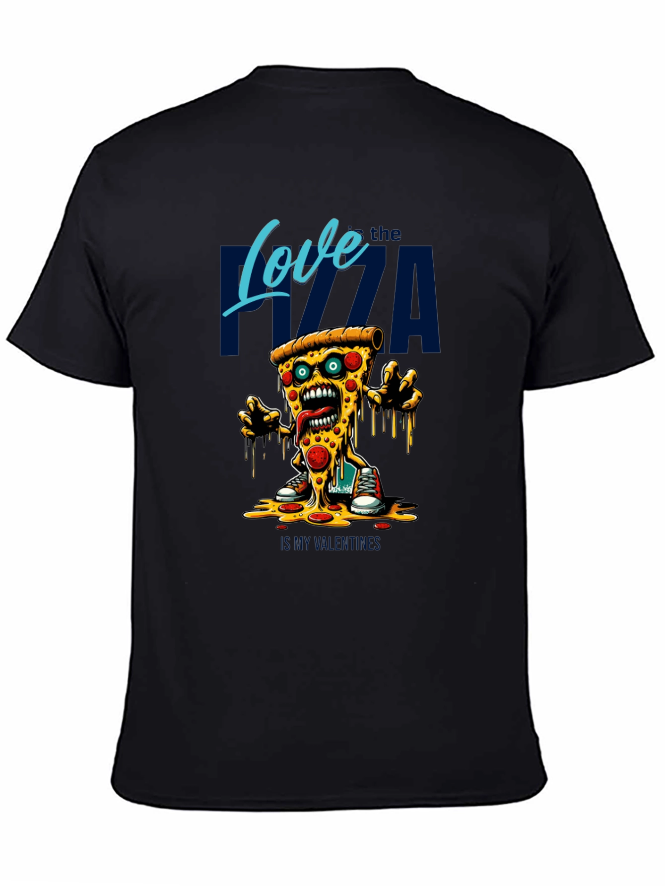 Love the Pizza Graphic T-Shirt - Fun Foodie Tee