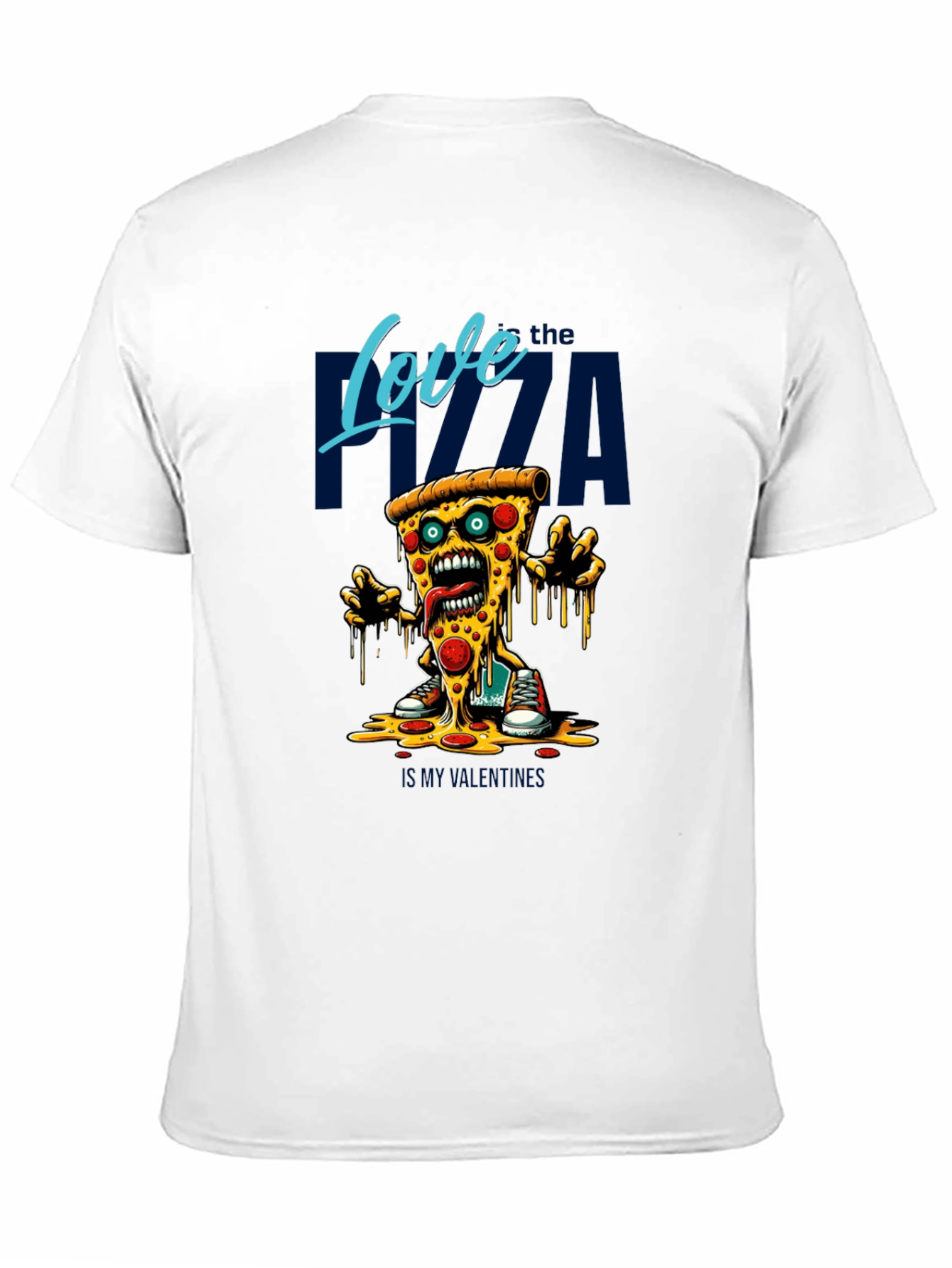 Love the Pizza Graphic T-Shirt - Fun Foodie Tee