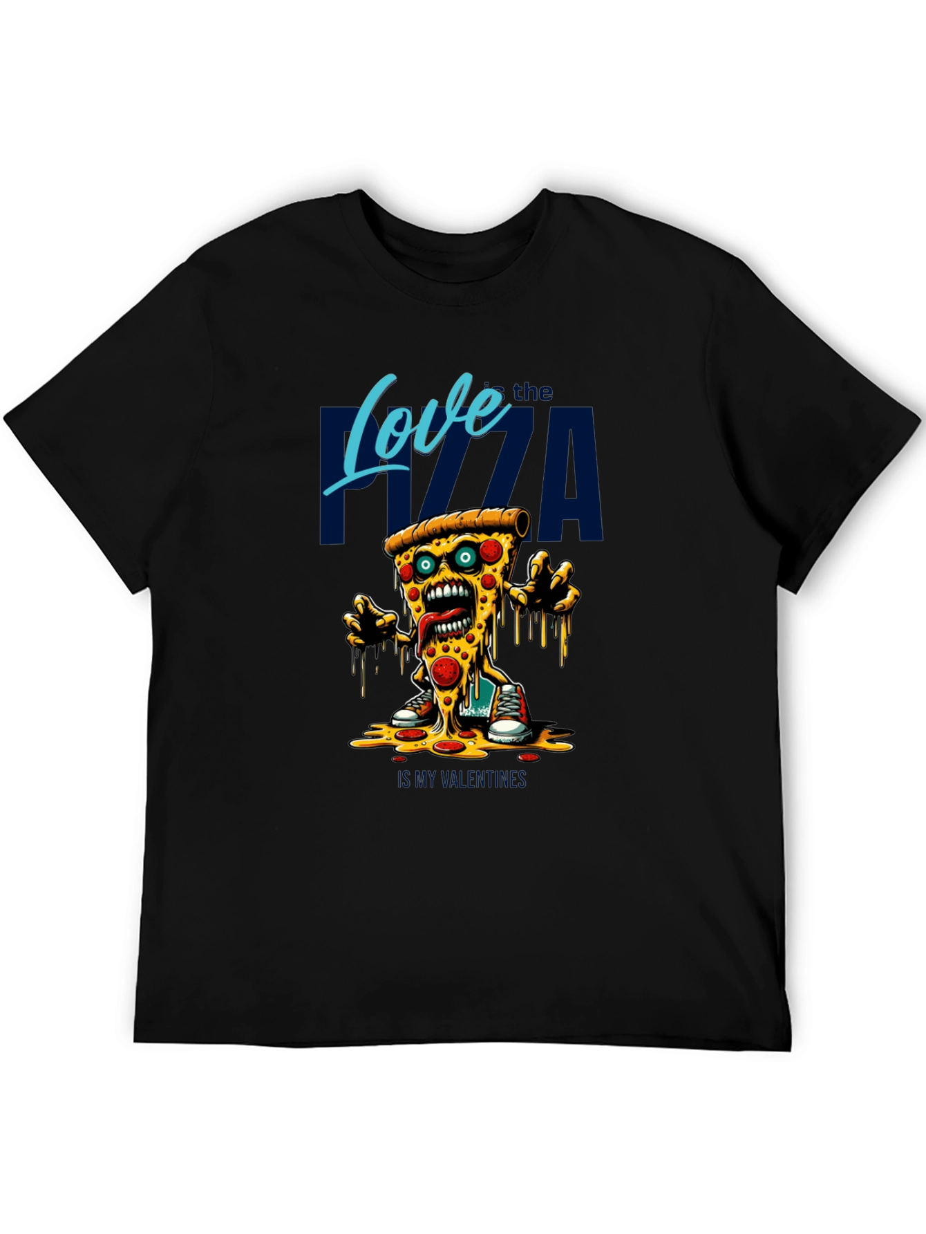 Love the Pizza Graphic T-Shirt - Fun Foodie Tee