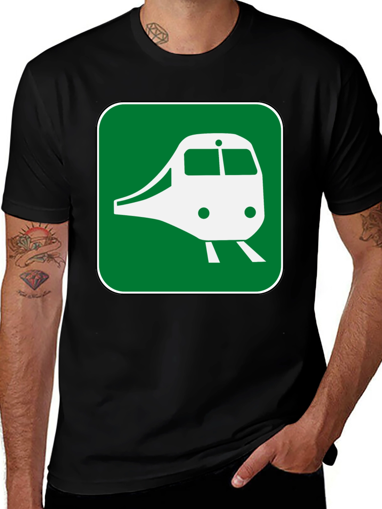 Train Graphic Tee - Cool Transit Shirt
