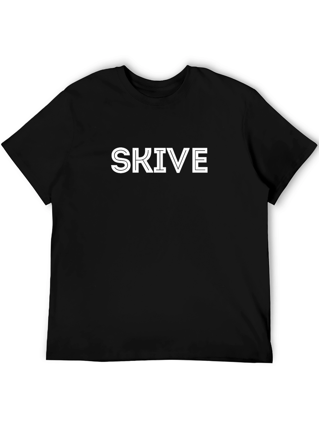 SKIVE Graphic Tee - Black Cotton Comfort