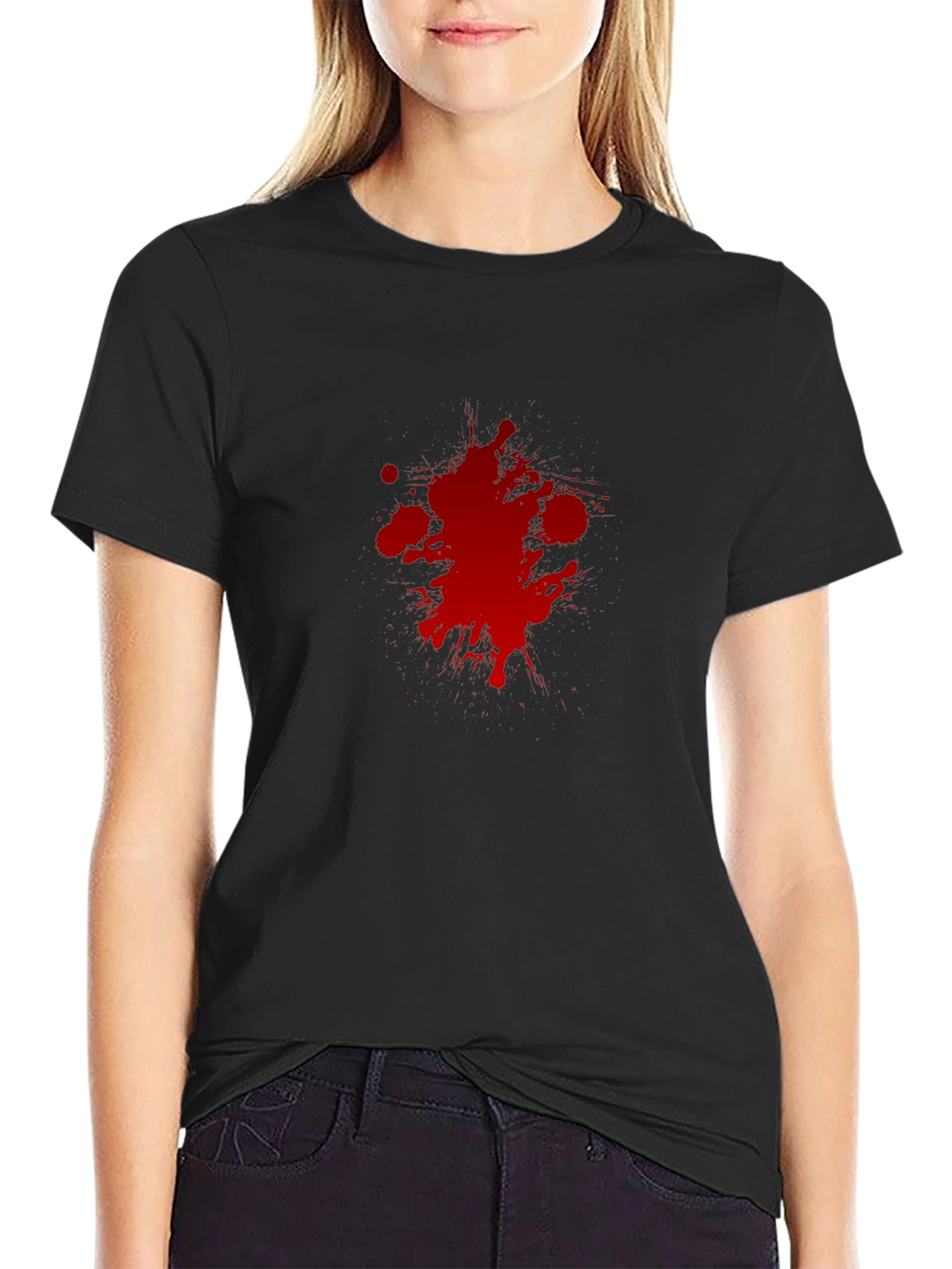 Blood Splatter Graphic T-Shirt