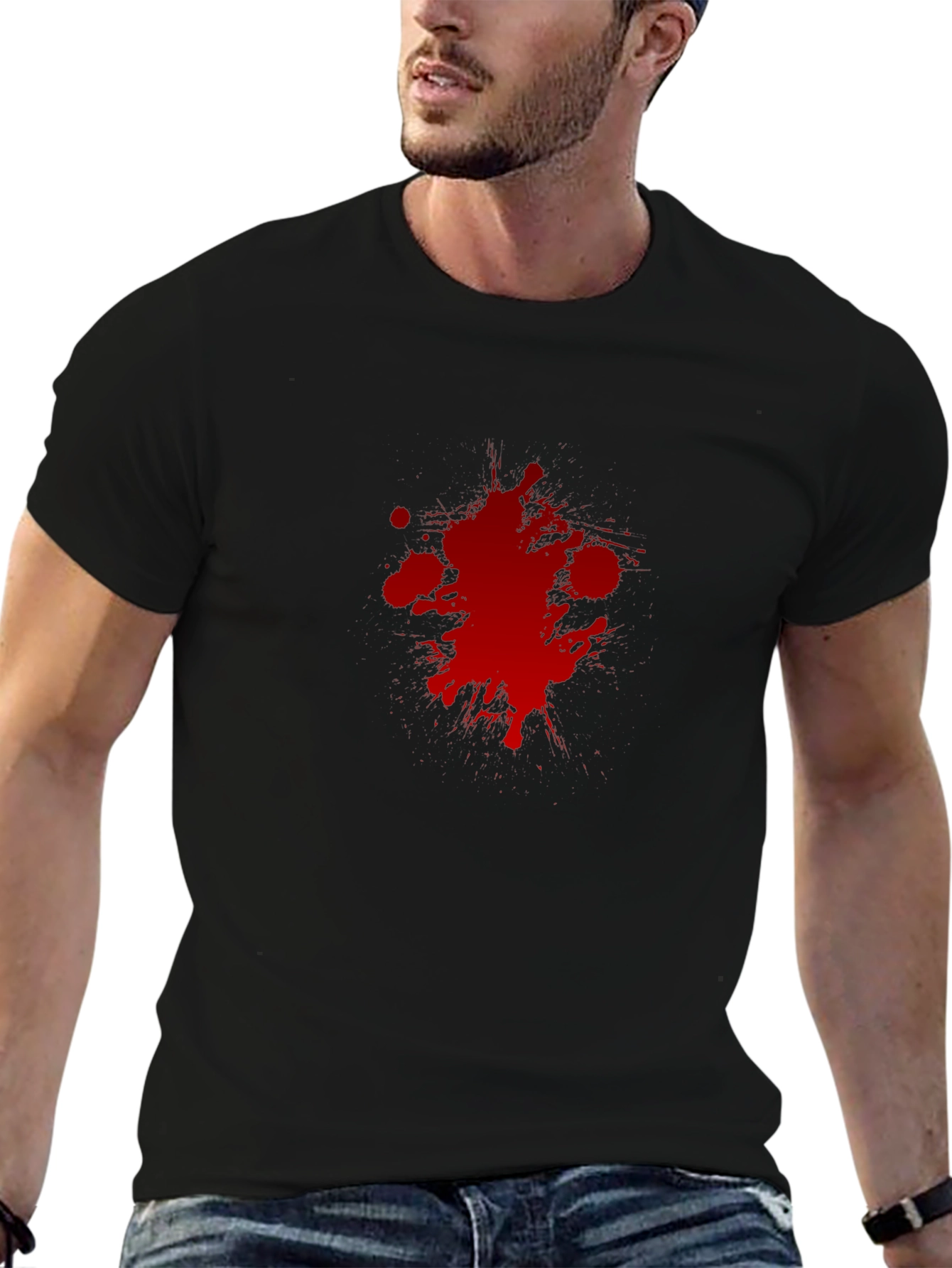 Blood Splatter Graphic T-Shirt