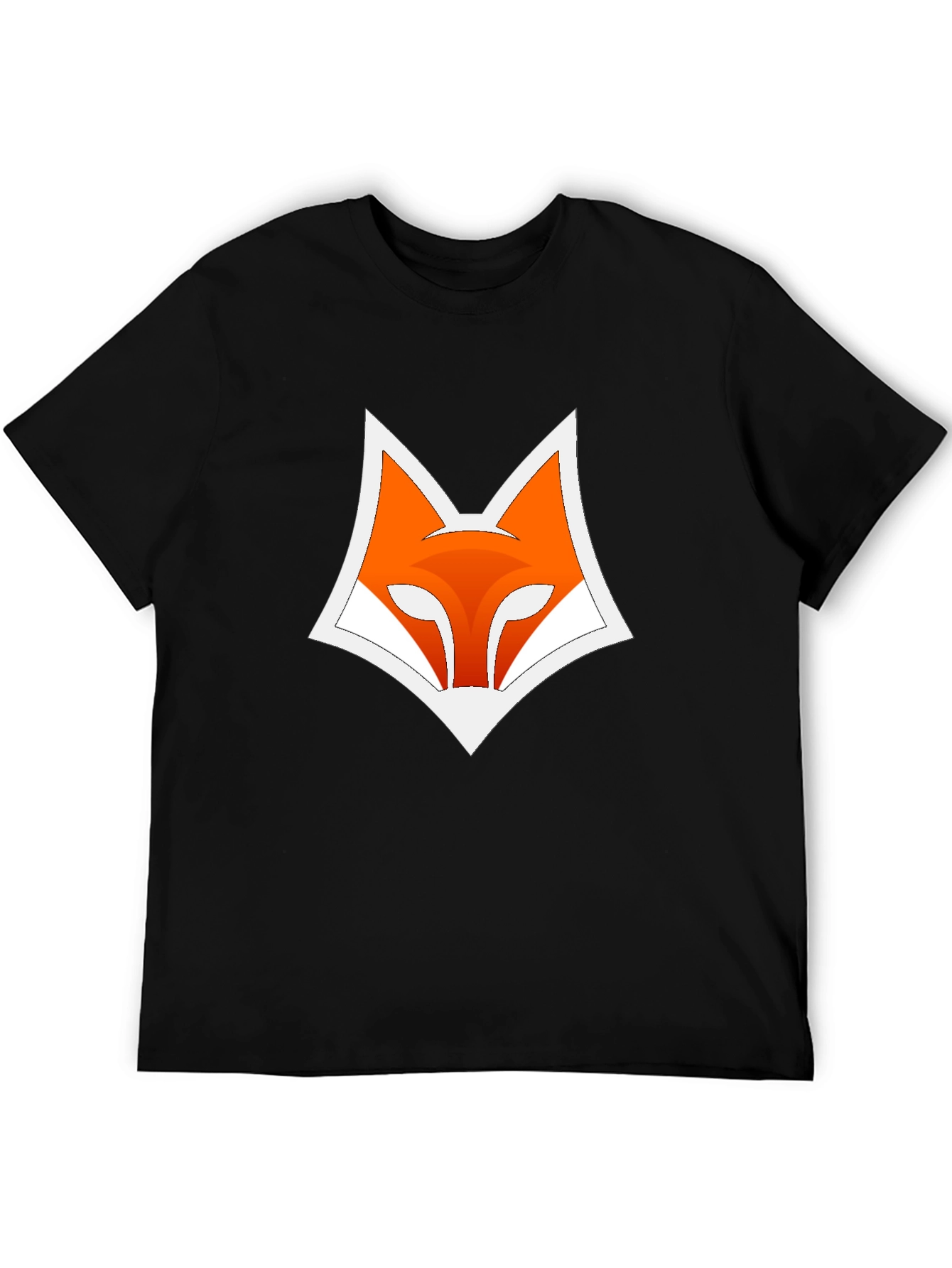 Fox Logo Graphic Print Black T-Shirt