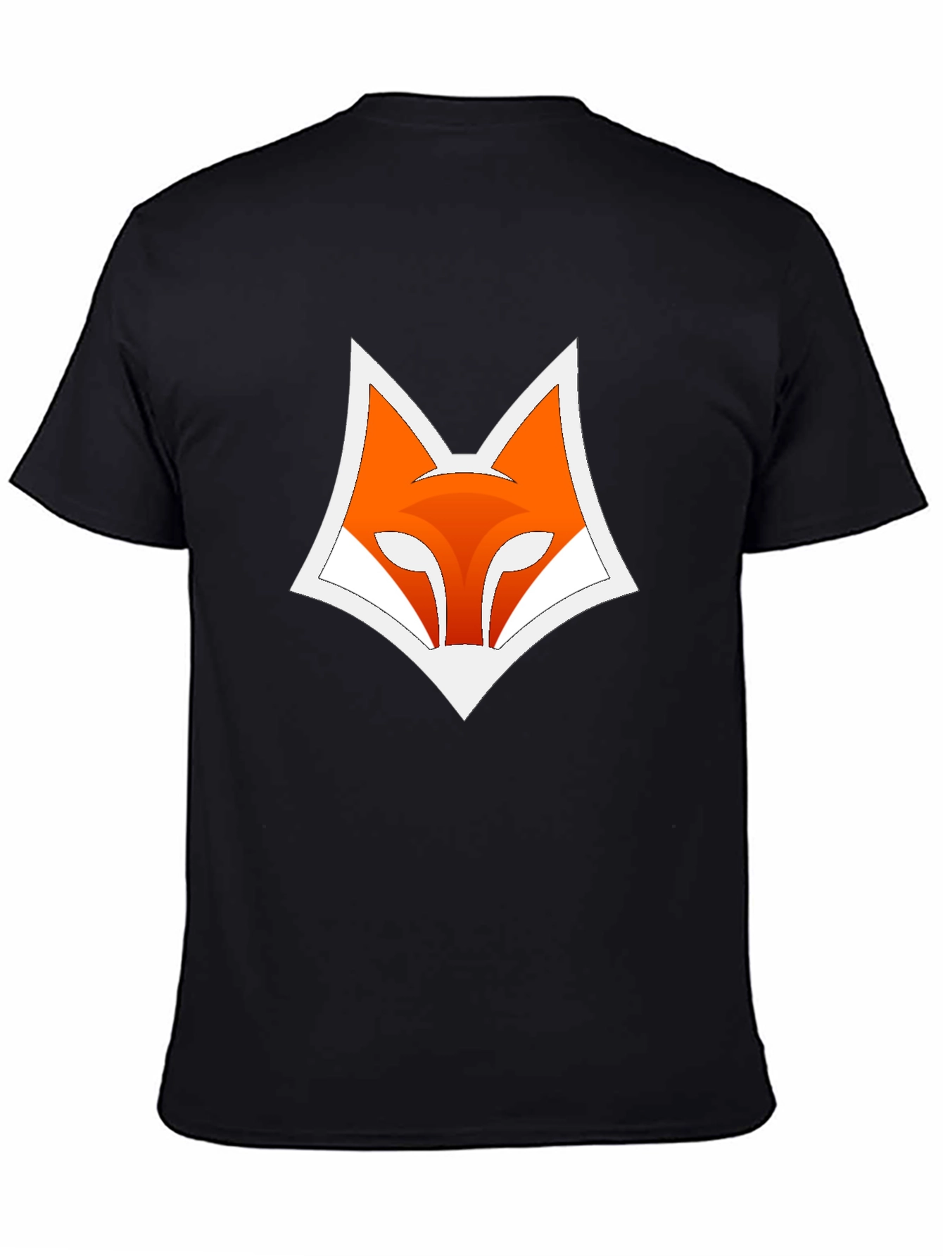 Fox Logo Graphic Print Black T-Shirt
