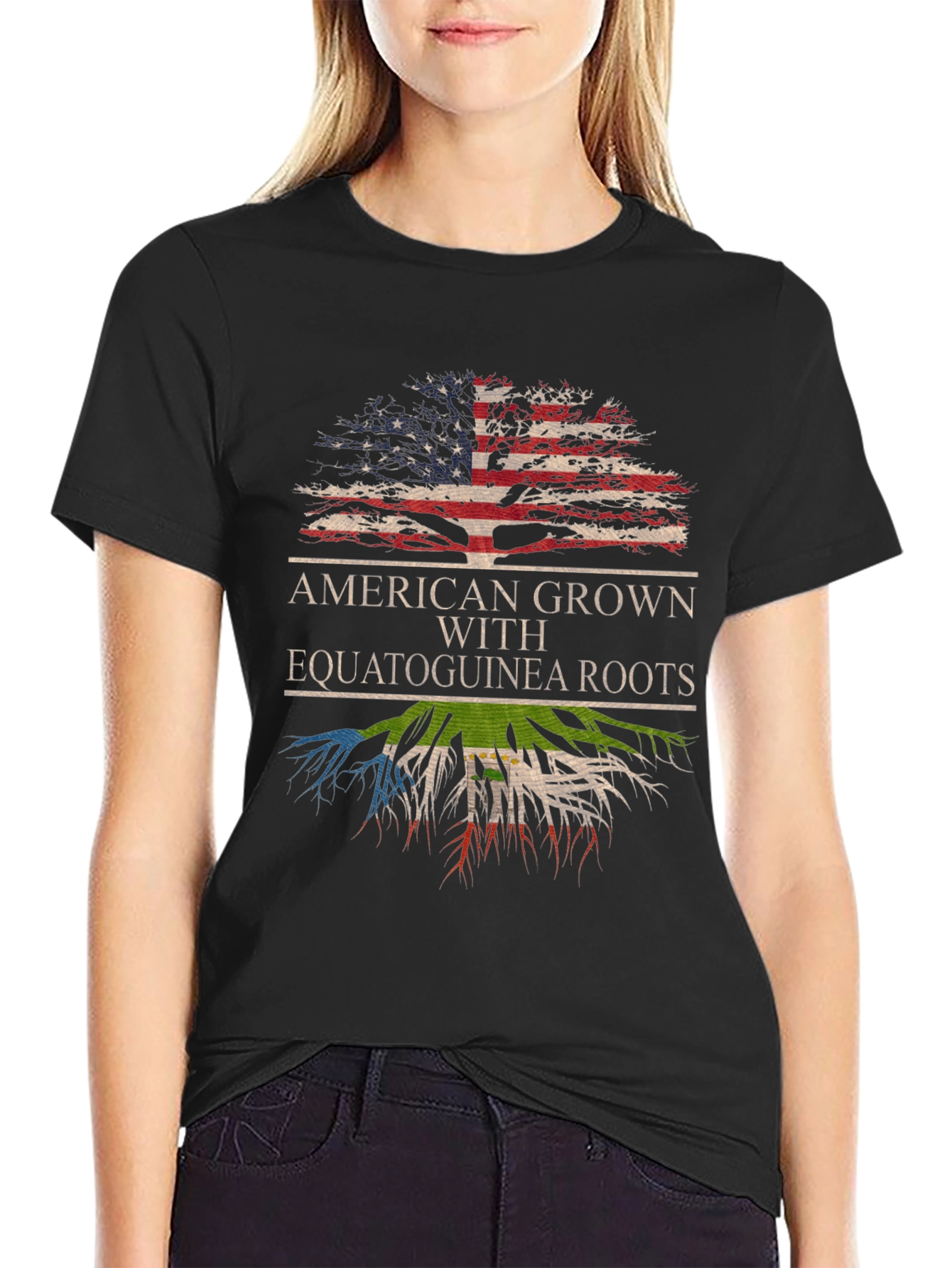American Grown with Equatoguinea Roots T-Shirt
