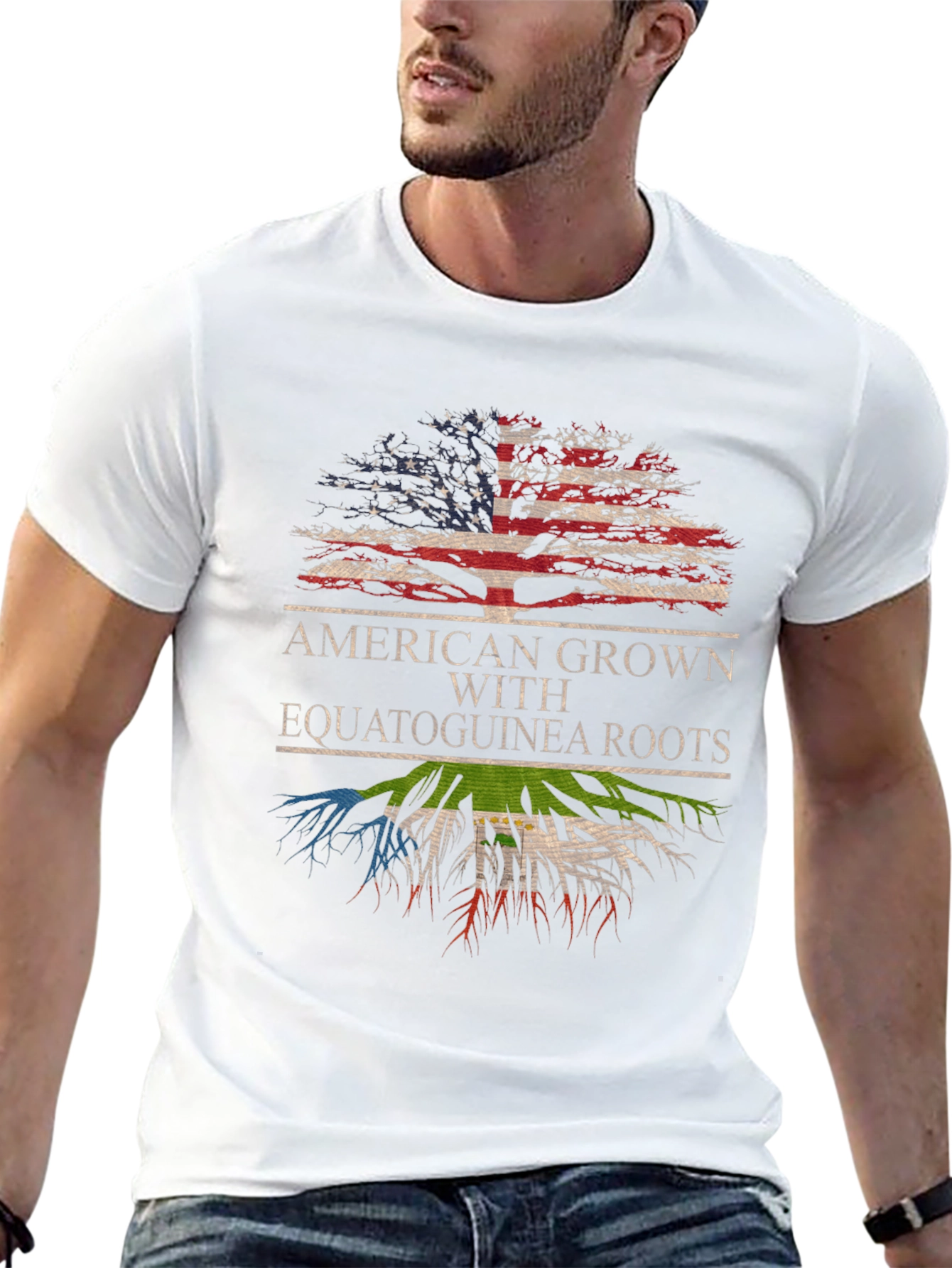 American Grown with Equatoguinea Roots T-Shirt