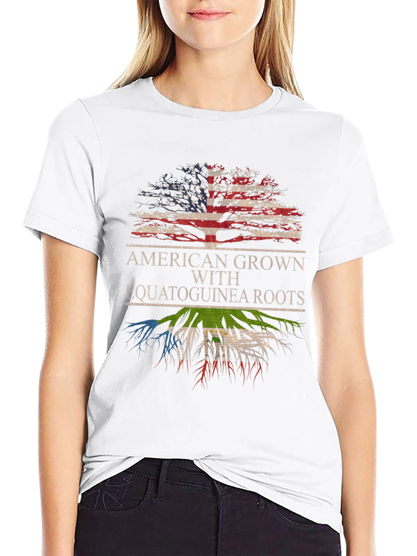 American Grown with Equatoguinea Roots T-Shirt