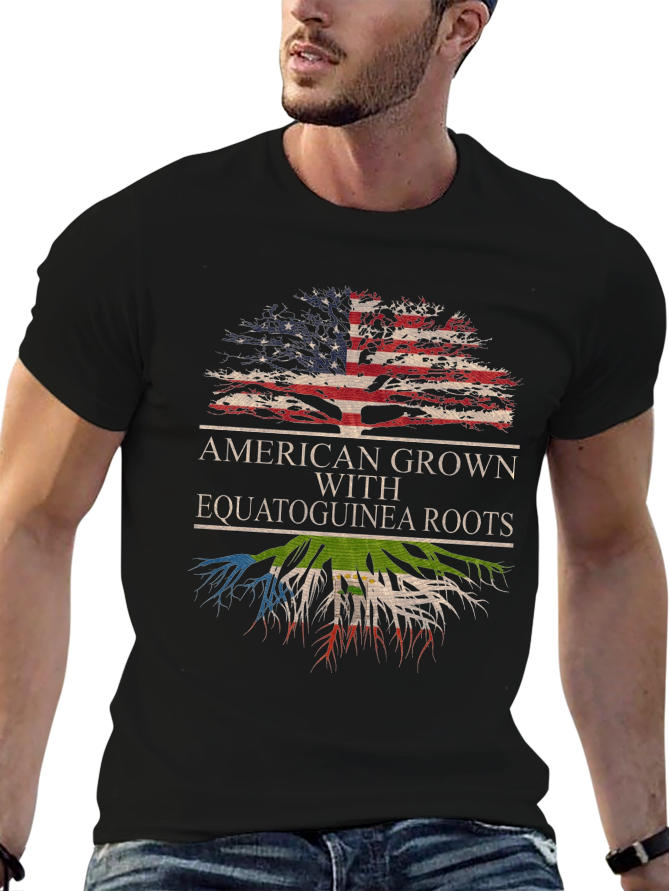 American Grown with Equatoguinea Roots T-Shirt