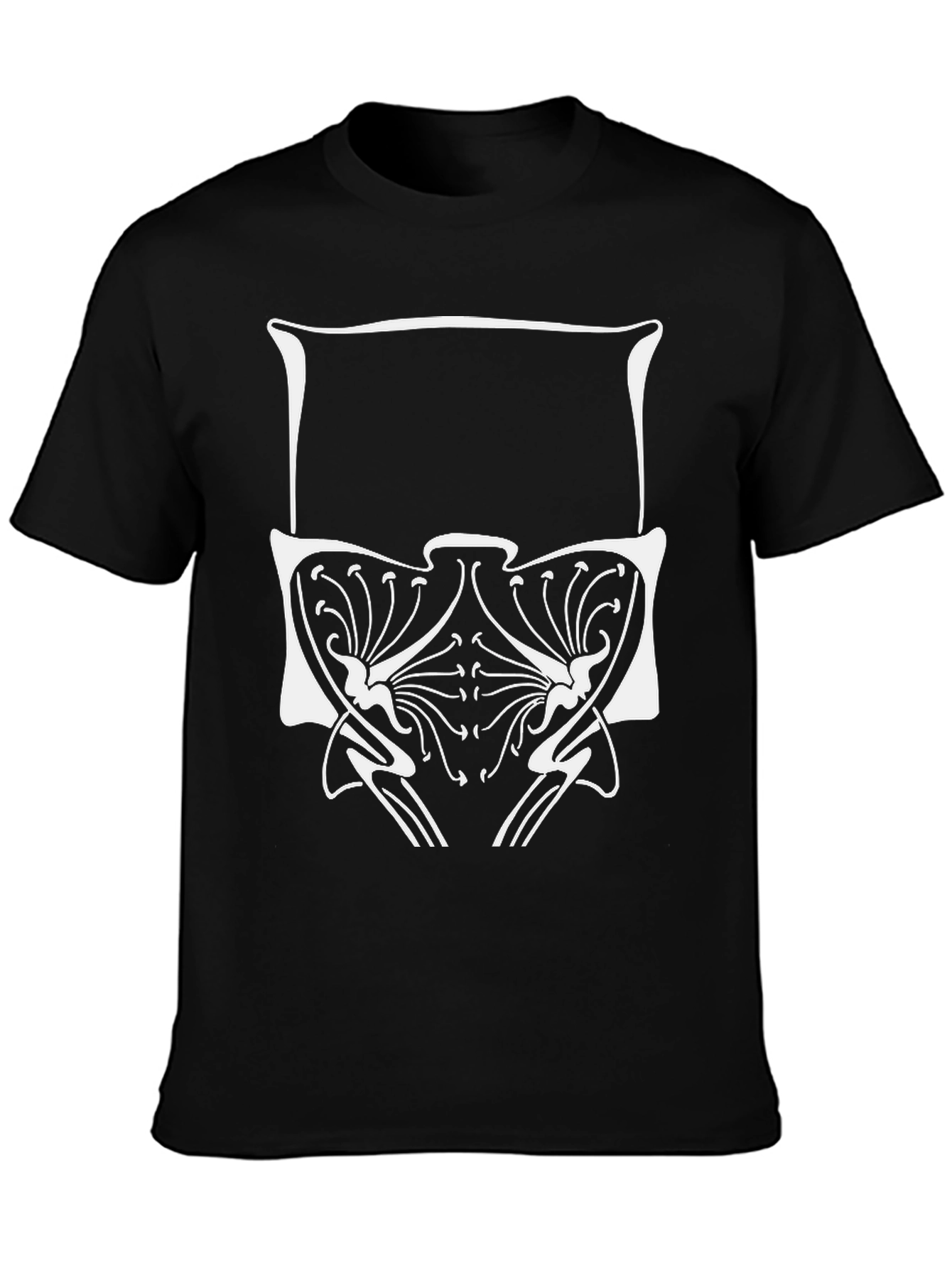 Art Nouveau Graphic Tee - Black